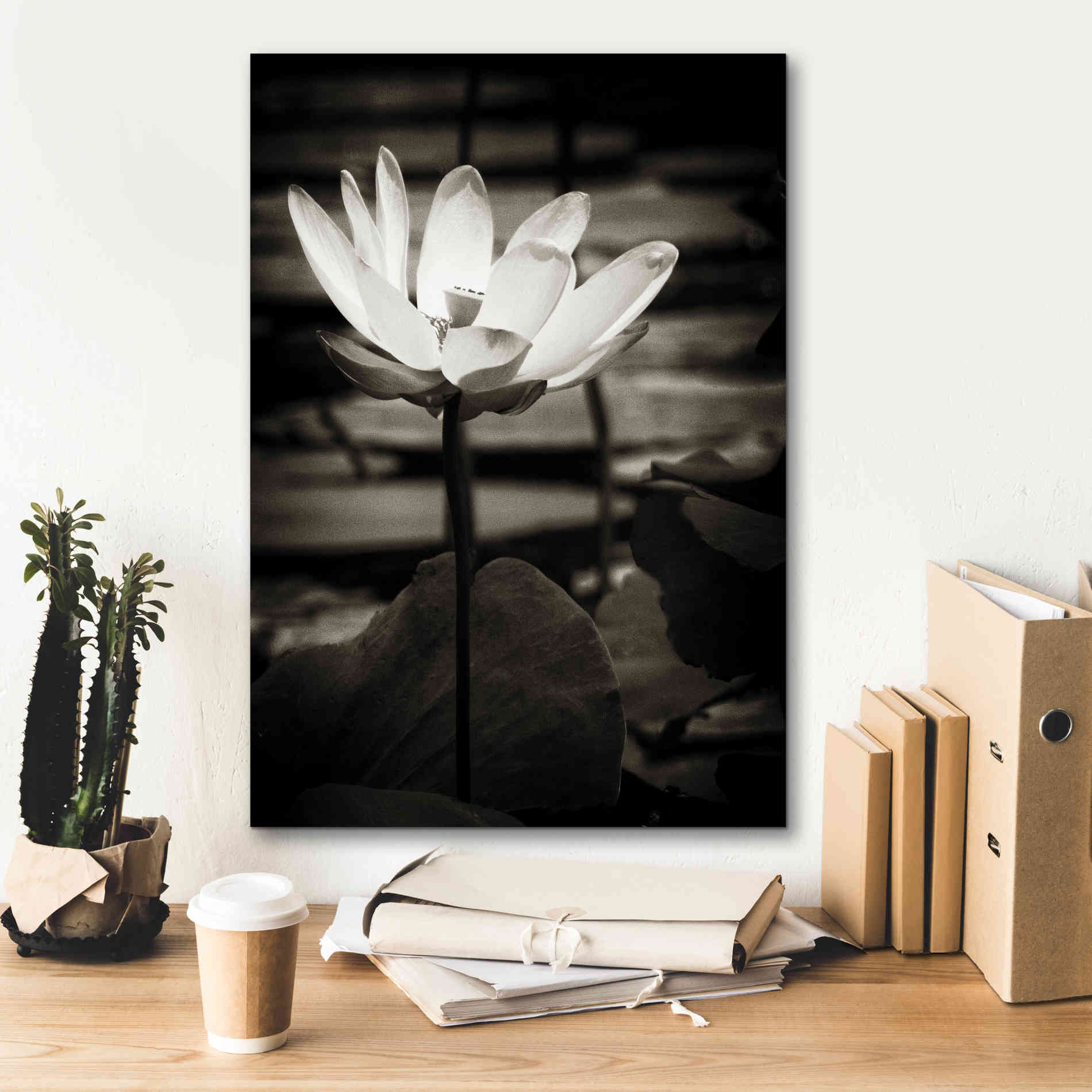 'Lotus Flower VIII' by Debra Van Swearingen, Canvas Wall Art,18 x 26