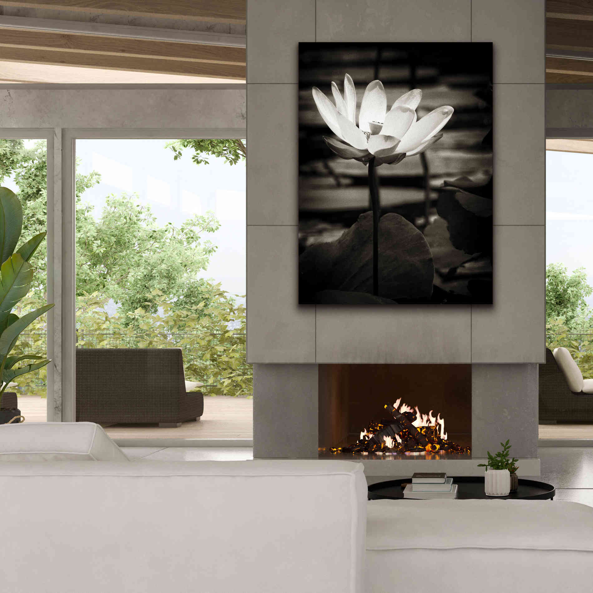 'Lotus Flower VIII' by Debra Van Swearingen, Canvas Wall Art,40 x 54