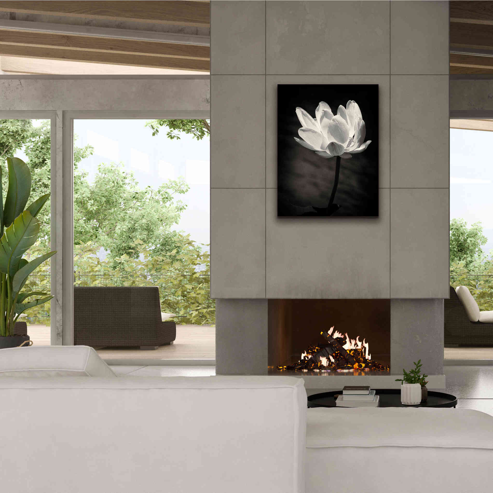 'Lotus Flower X' by Debra Van Swearingen, Canvas Wall Art,26 x 34