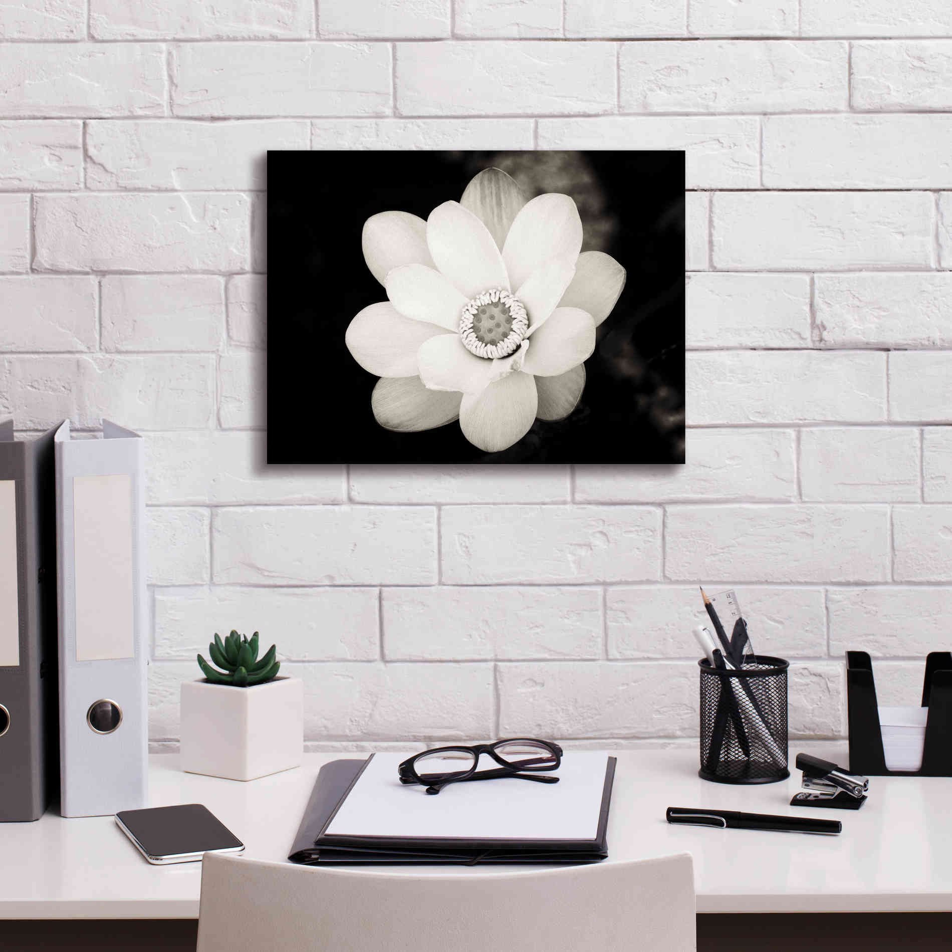 'Lotus Flower III' by Debra Van Swearingen, Canvas Wall Art,16 x 12