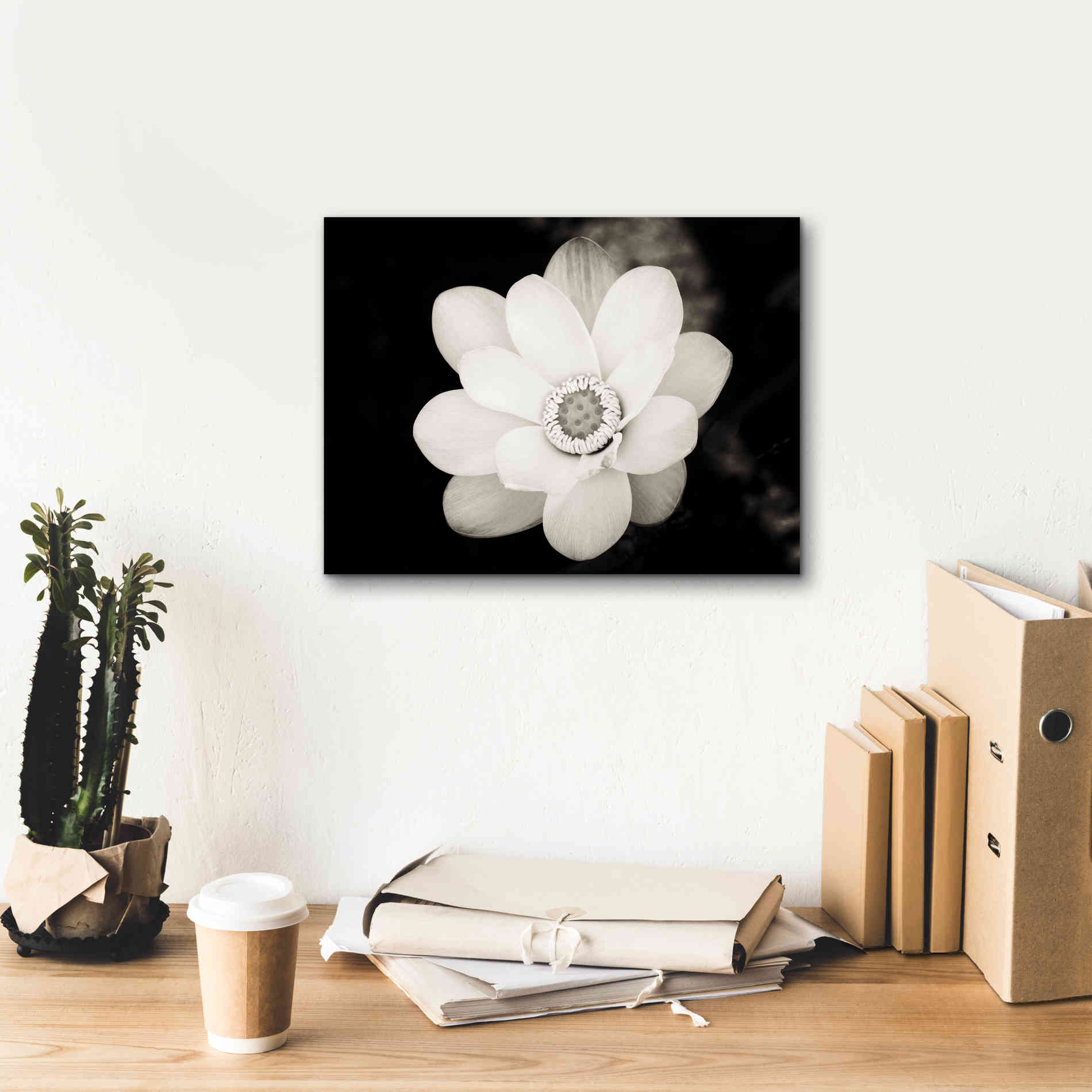 'Lotus Flower III' by Debra Van Swearingen, Canvas Wall Art,16 x 12