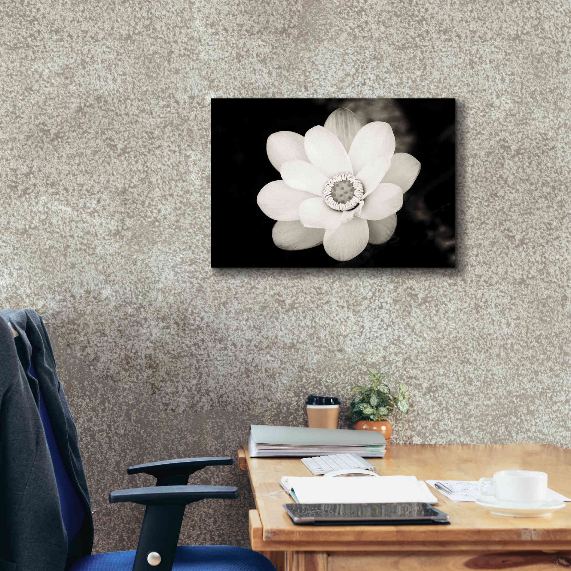 'Lotus Flower III' by Debra Van Swearingen, Canvas Wall Art,26 x 18