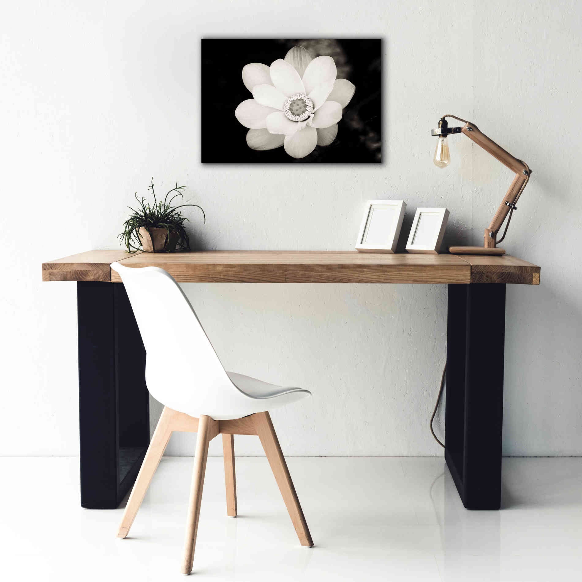 'Lotus Flower III' by Debra Van Swearingen, Canvas Wall Art,26 x 18