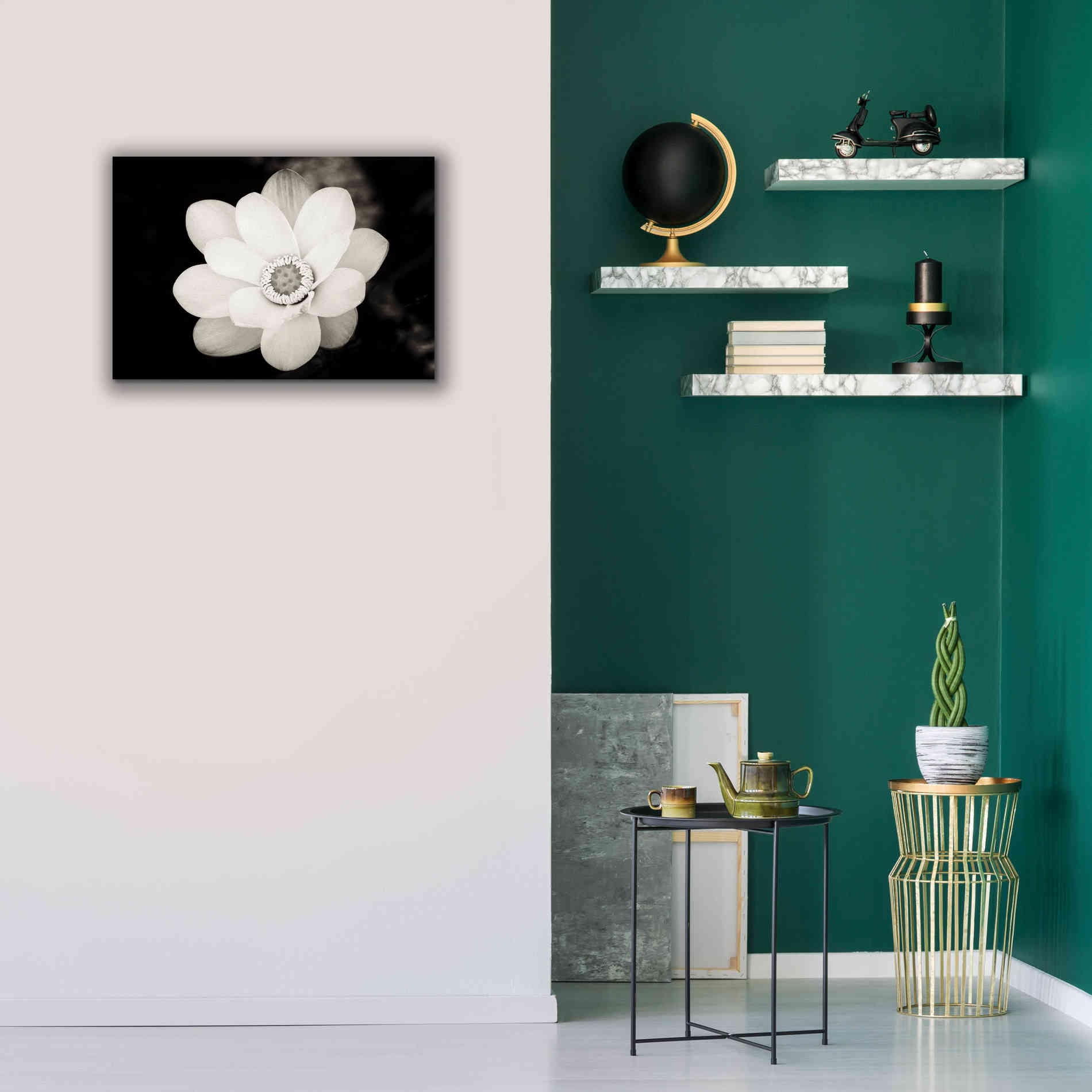 'Lotus Flower III' by Debra Van Swearingen, Canvas Wall Art,26 x 18