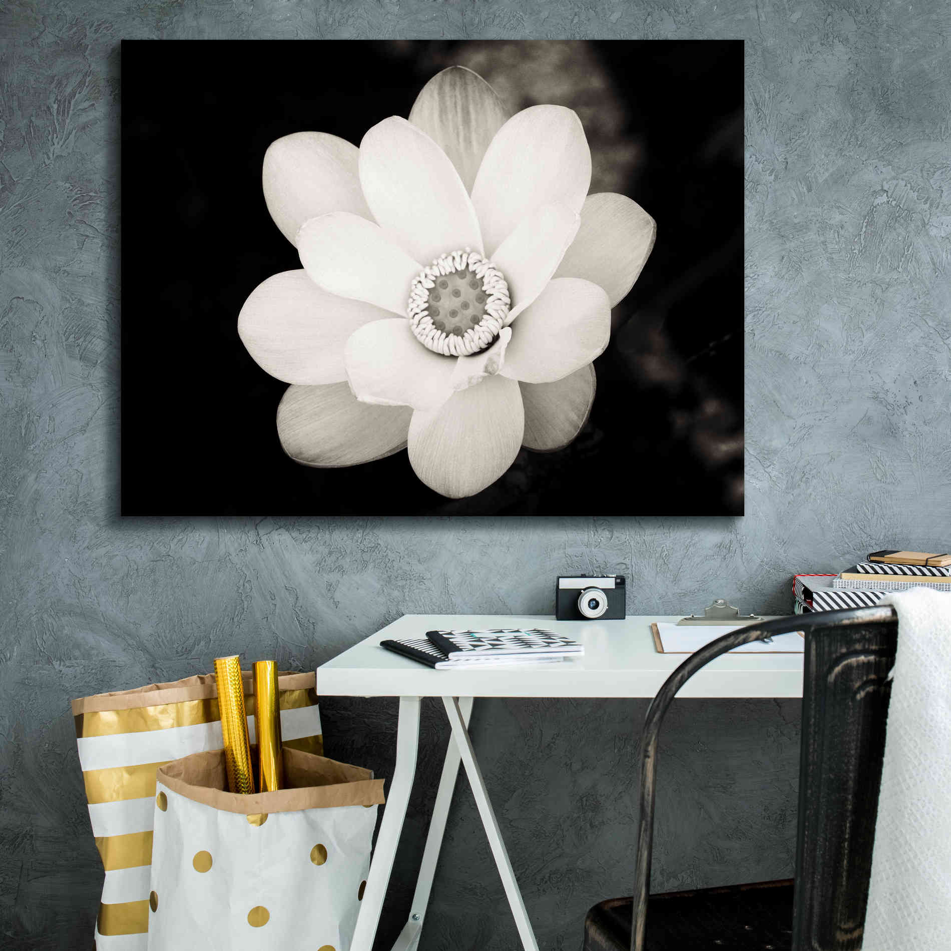 'Lotus Flower III' by Debra Van Swearingen, Canvas Wall Art,34 x 26