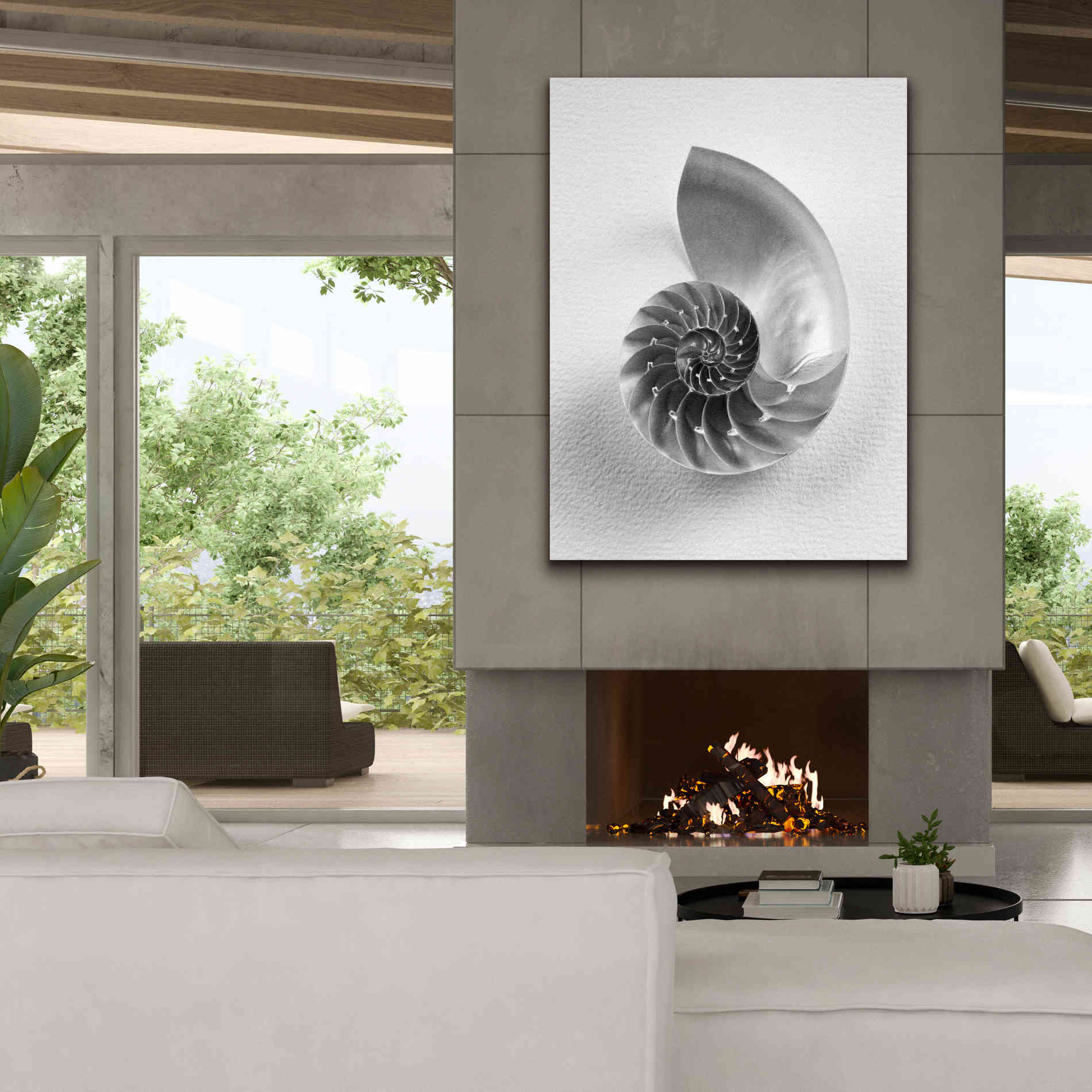 'Nautilus 4' by Debra Van Swearingen, Canvas Wall Art,40 x 54