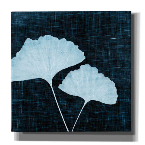 Image of 'Leaves on Linen I' by Debra Van Swearingen, Canvas Wall Art,12x12x1.1x0,18x18x1.1x0,26x26x1.74x0,37x37x1.74x0