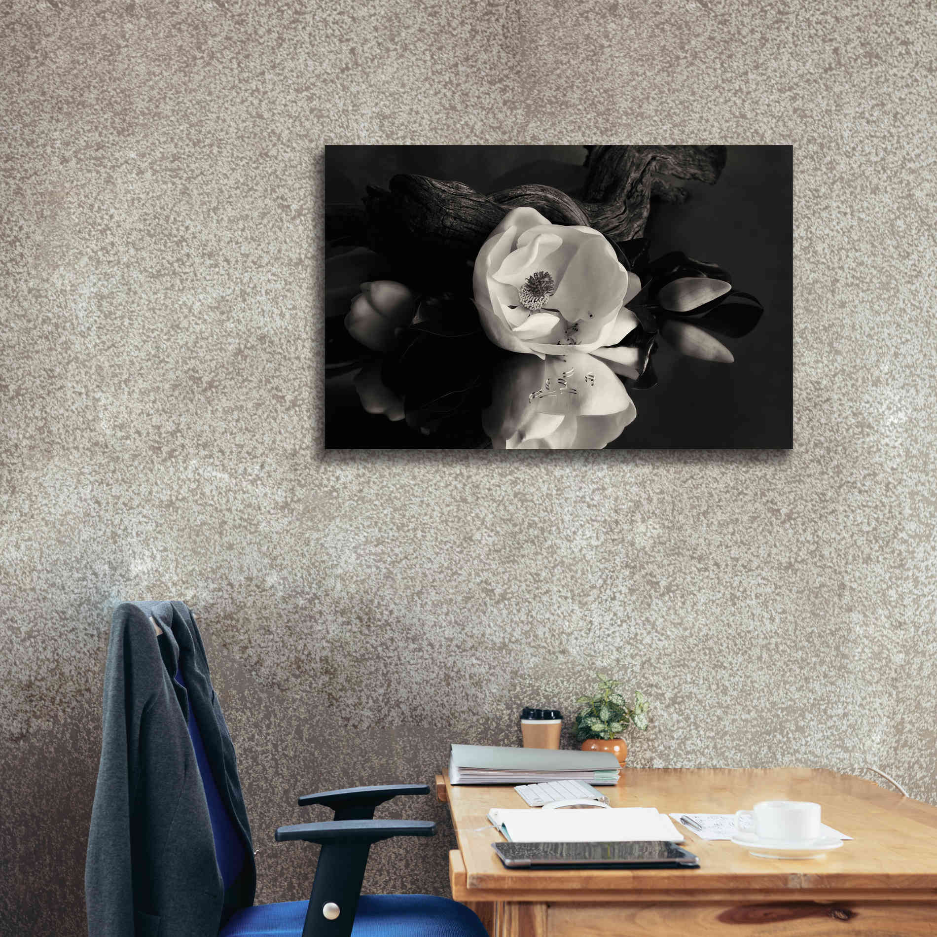 'Magnolia and Driftwood I' by Debra Van Swearingen, Canvas Wall Art,40 x 26