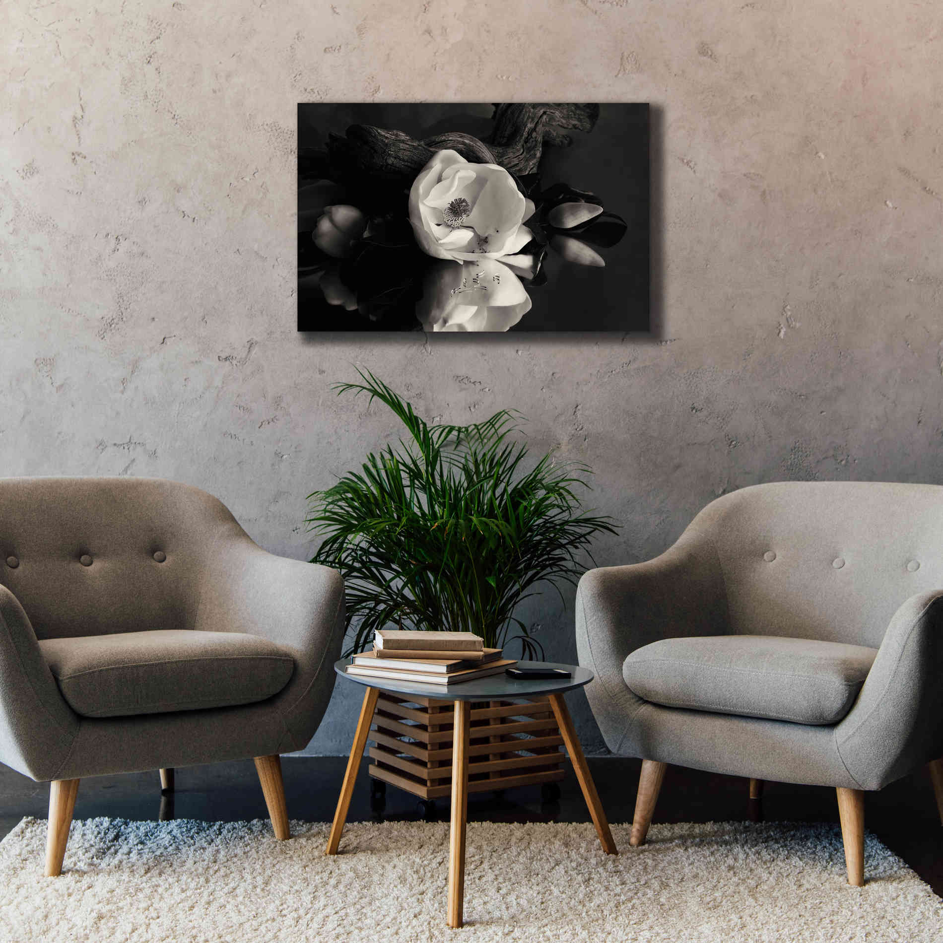 'Magnolia and Driftwood I' by Debra Van Swearingen, Canvas Wall Art,40 x 26