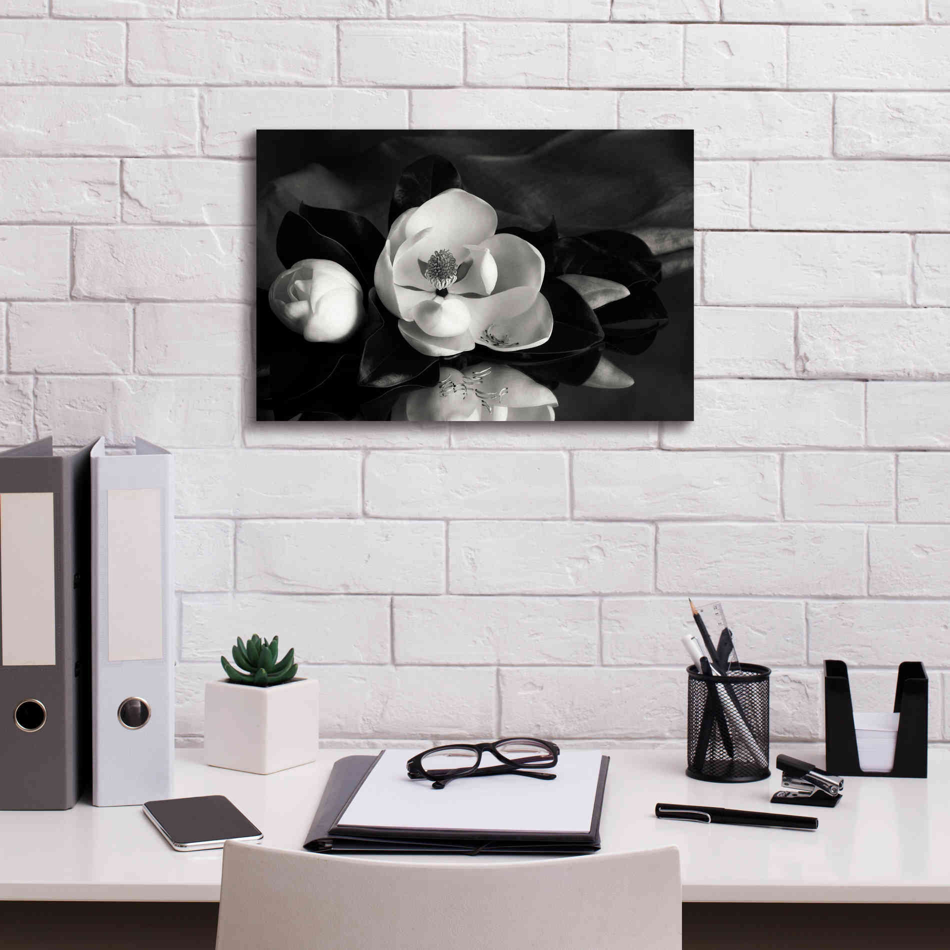 'Magnolia in Bloom' by Debra Van Swearingen, Canvas Wall Art,18 x 12