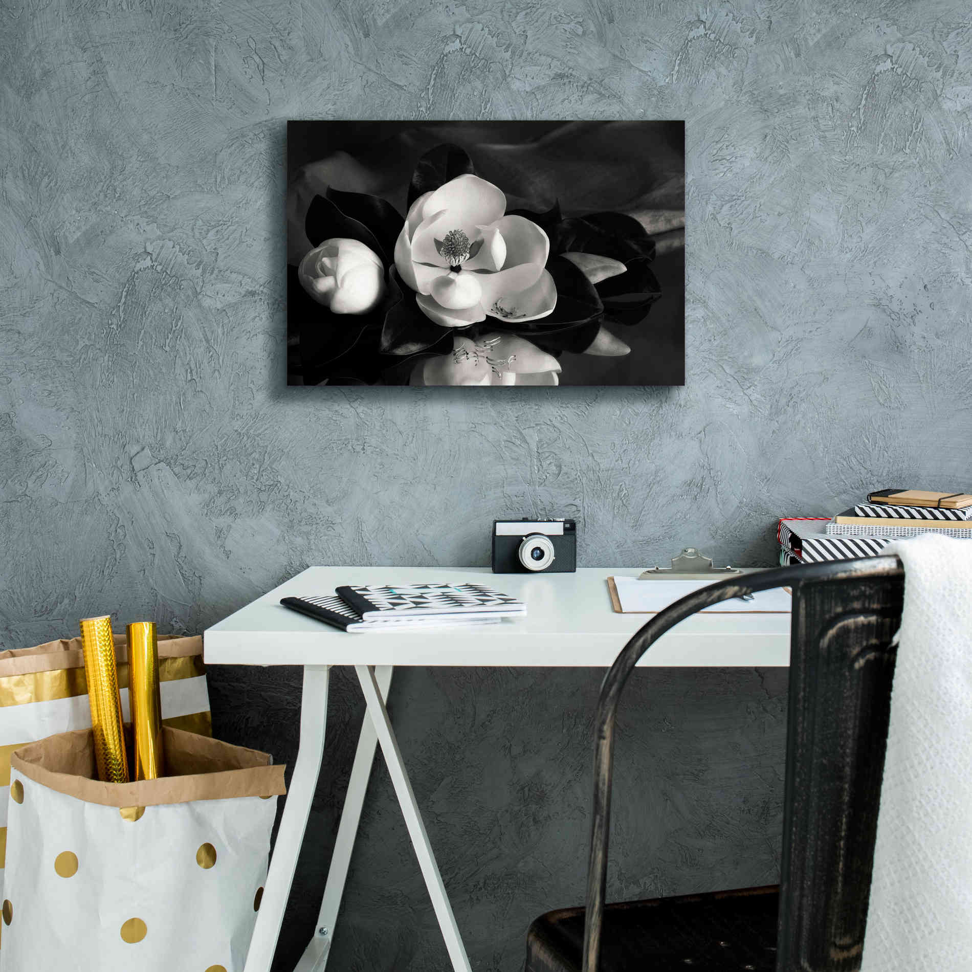 'Magnolia in Bloom' by Debra Van Swearingen, Canvas Wall Art,18 x 12