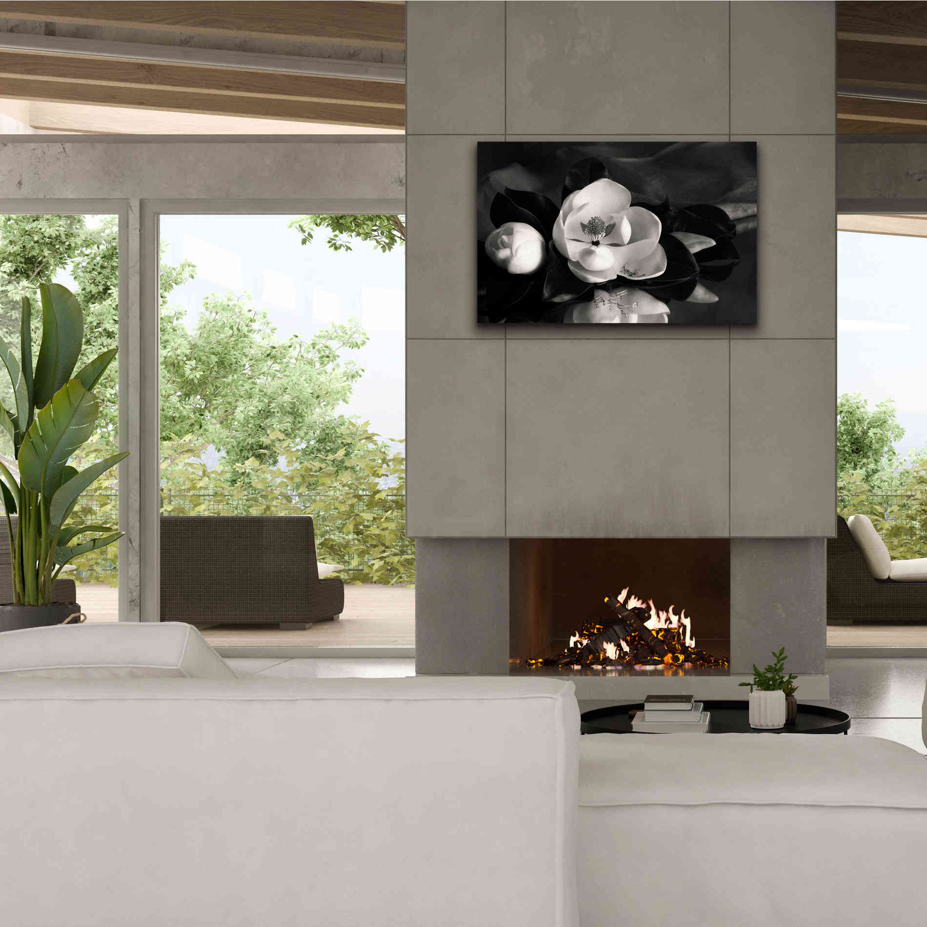 'Magnolia in Bloom' by Debra Van Swearingen, Canvas Wall Art,40 x 26