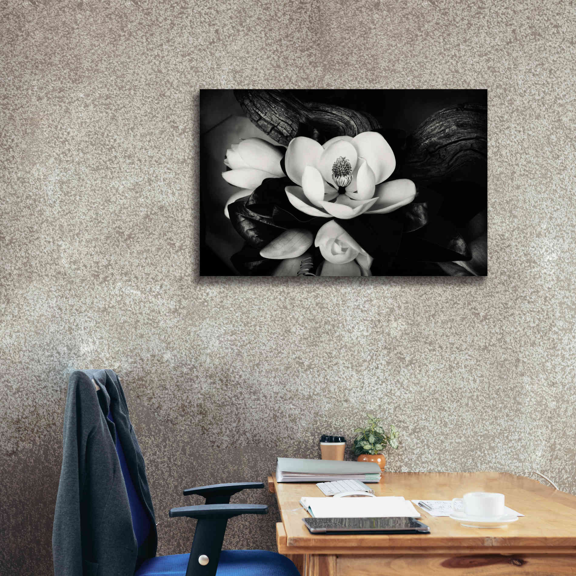 'Magnolia and Driftwood II' by Debra Van Swearingen, Canvas Wall Art,40 x 26
