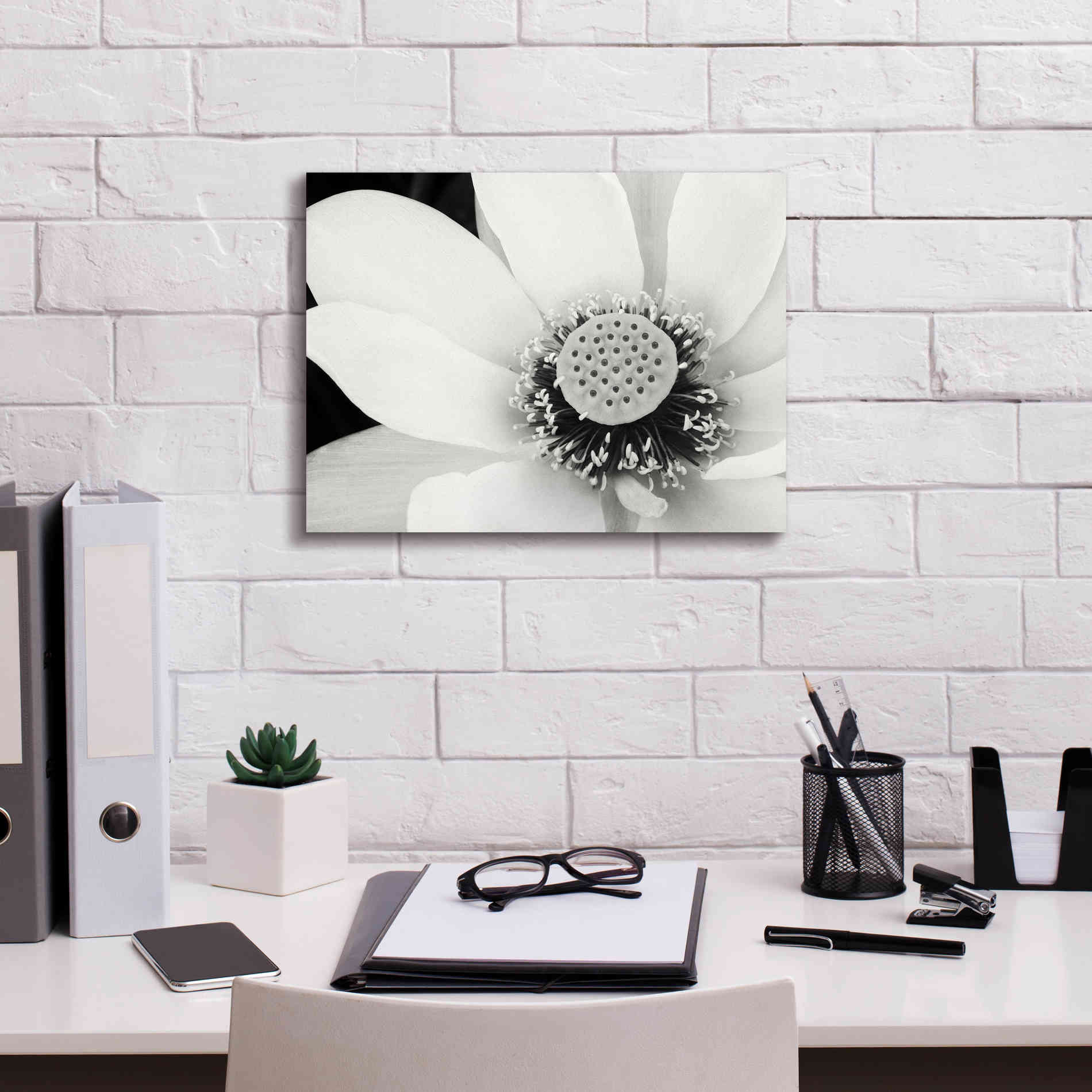 'Lotus Flower IV' by Debra Van Swearingen, Canvas Wall Art,16 x 12