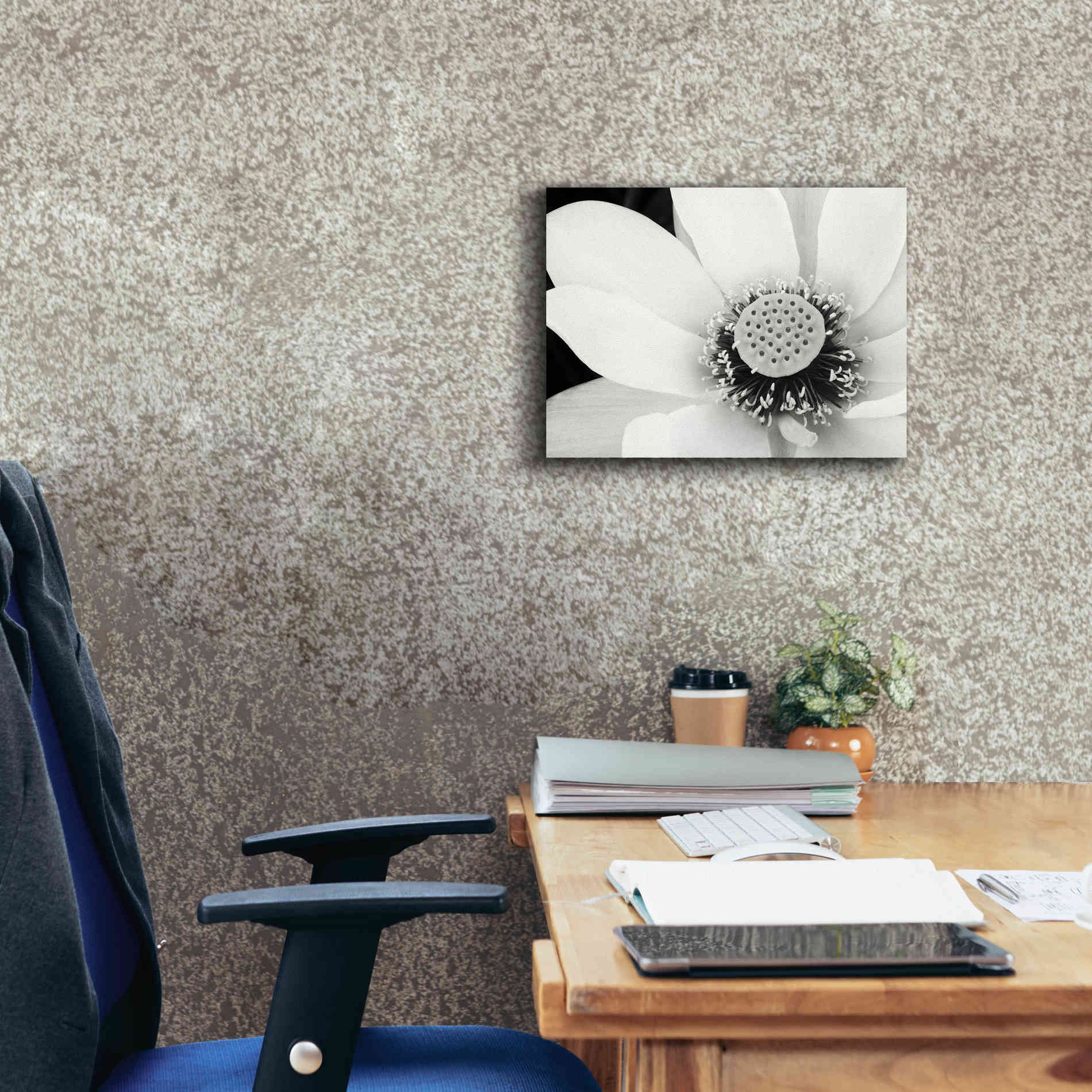 'Lotus Flower IV' by Debra Van Swearingen, Canvas Wall Art,16 x 12