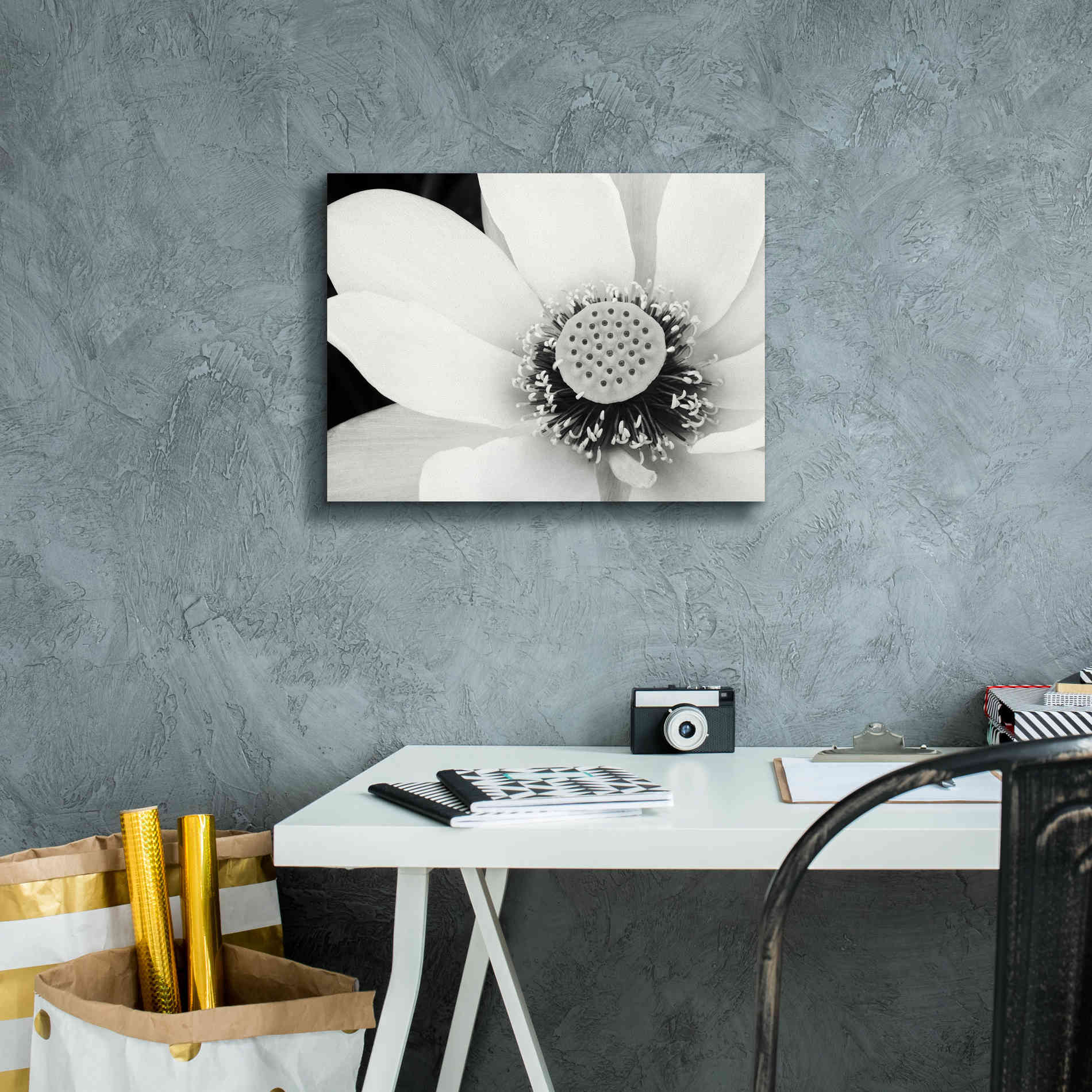 'Lotus Flower IV' by Debra Van Swearingen, Canvas Wall Art,16 x 12