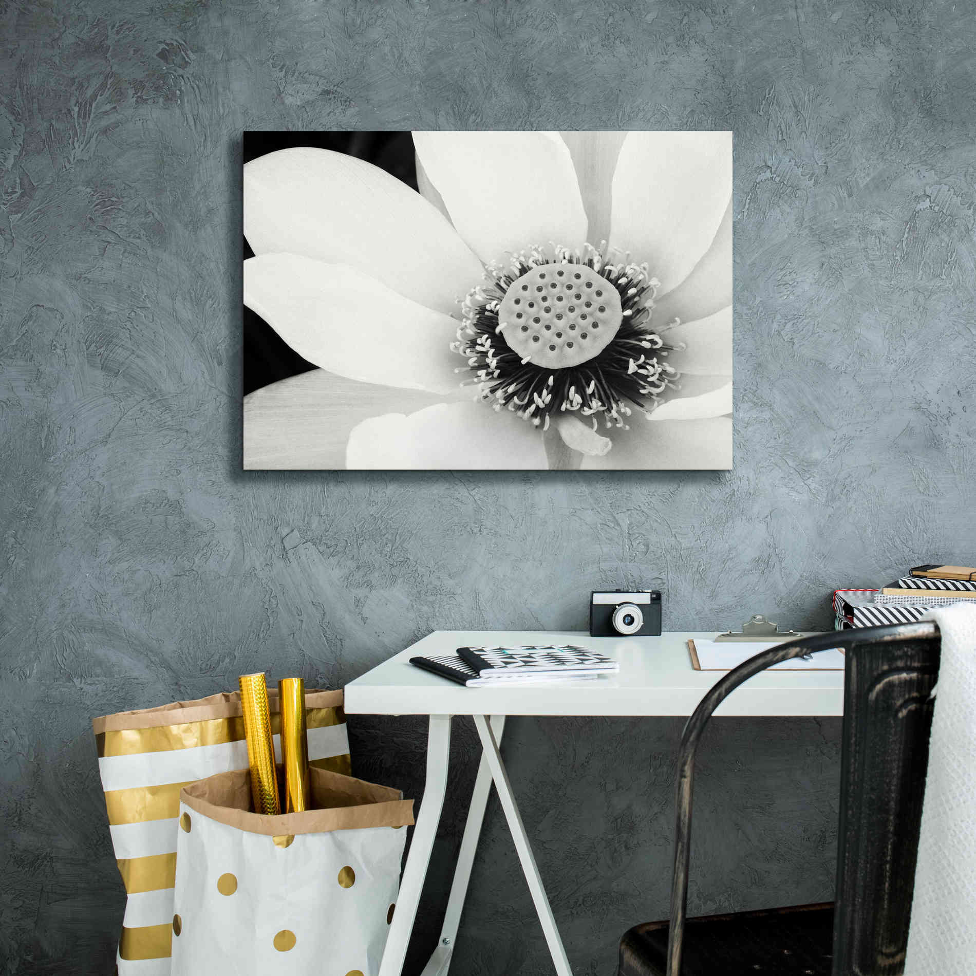 'Lotus Flower IV' by Debra Van Swearingen, Canvas Wall Art,26 x 18
