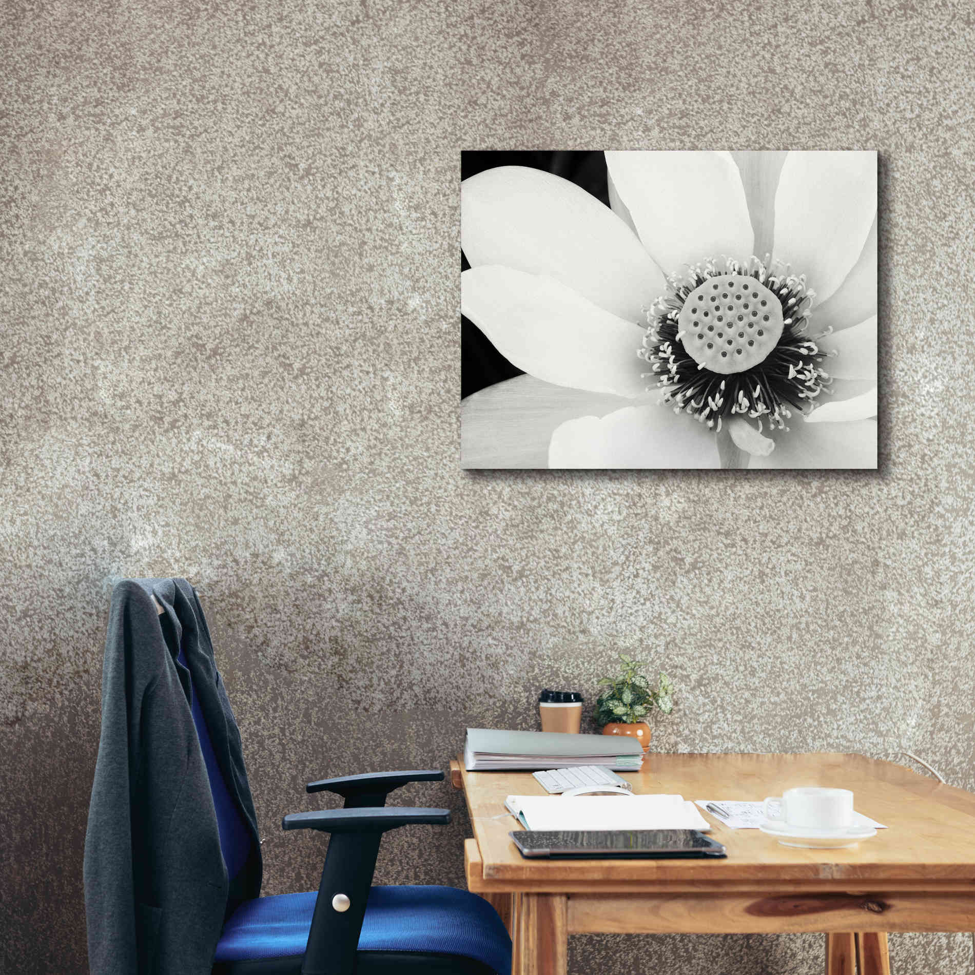 'Lotus Flower IV' by Debra Van Swearingen, Canvas Wall Art,34 x 26