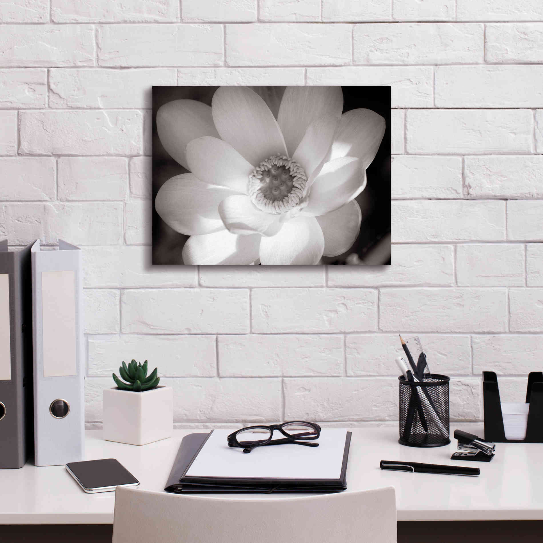 'Lotus Flower V' by Debra Van Swearingen, Canvas Wall Art,16 x 12