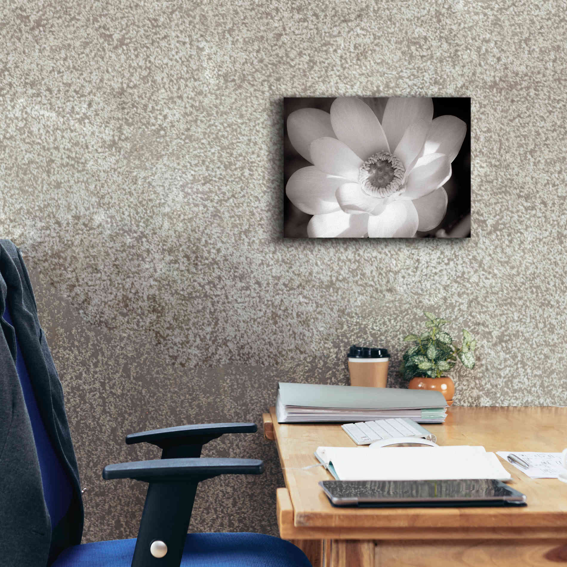 'Lotus Flower V' by Debra Van Swearingen, Canvas Wall Art,16 x 12