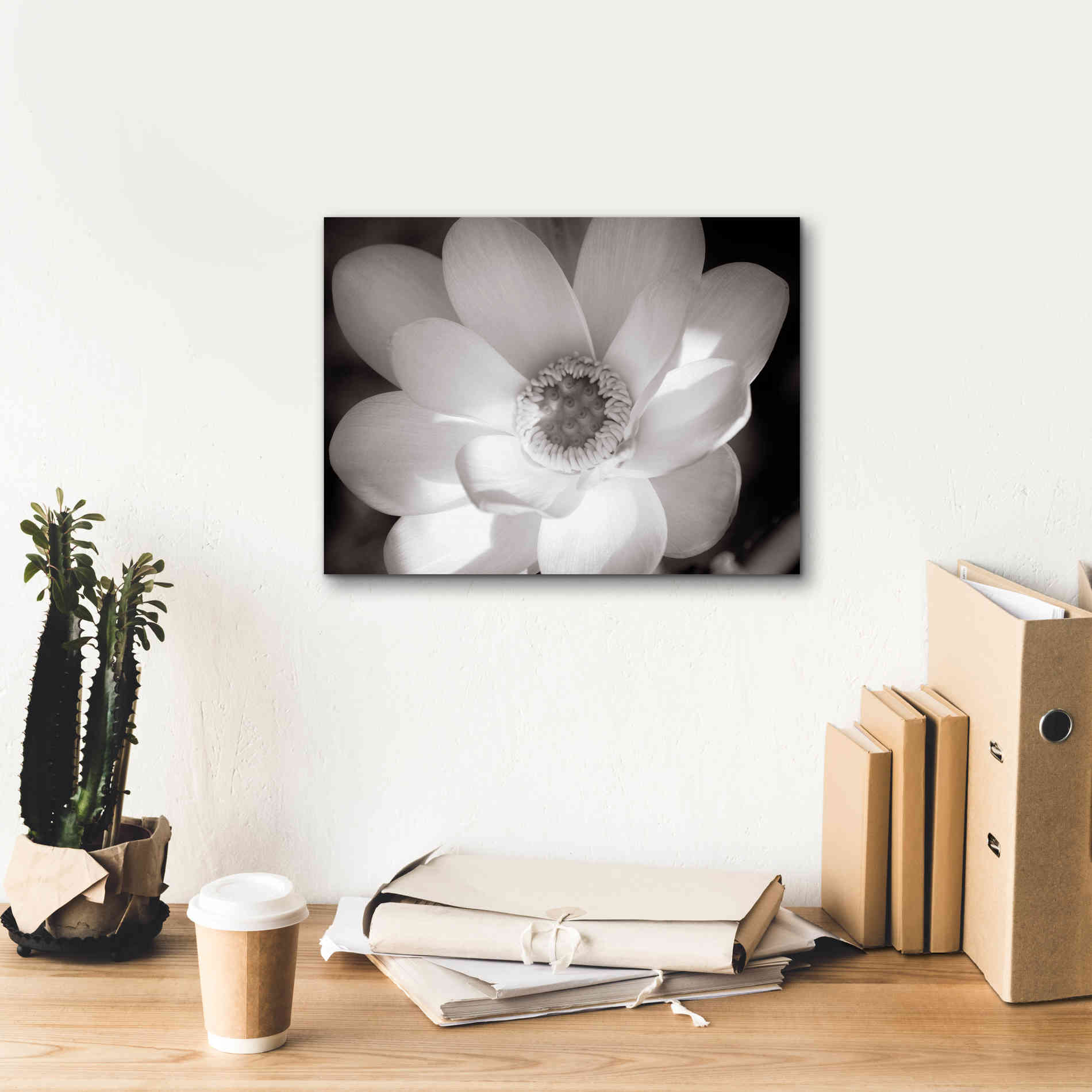 'Lotus Flower V' by Debra Van Swearingen, Canvas Wall Art,16 x 12