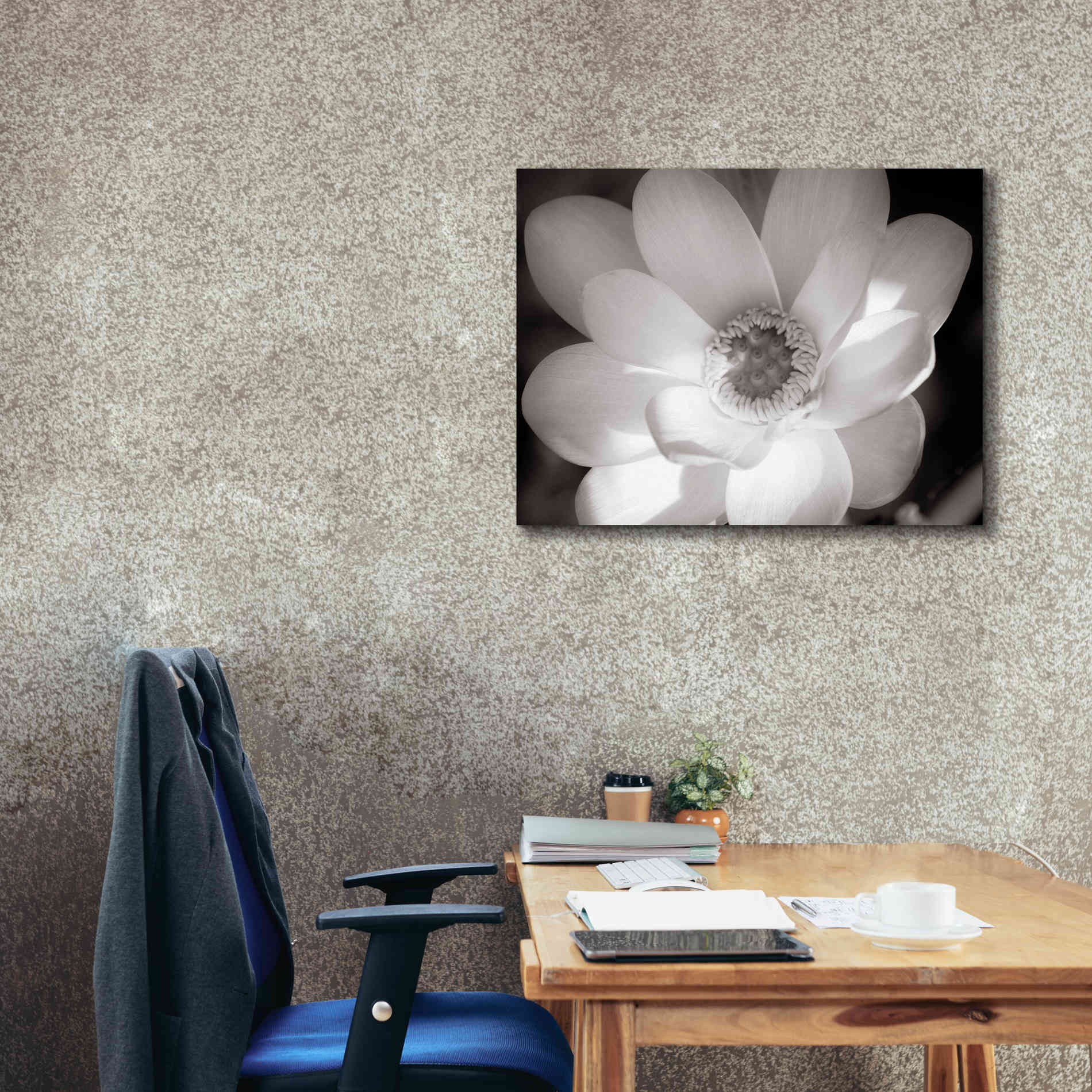 'Lotus Flower V' by Debra Van Swearingen, Canvas Wall Art,34 x 26