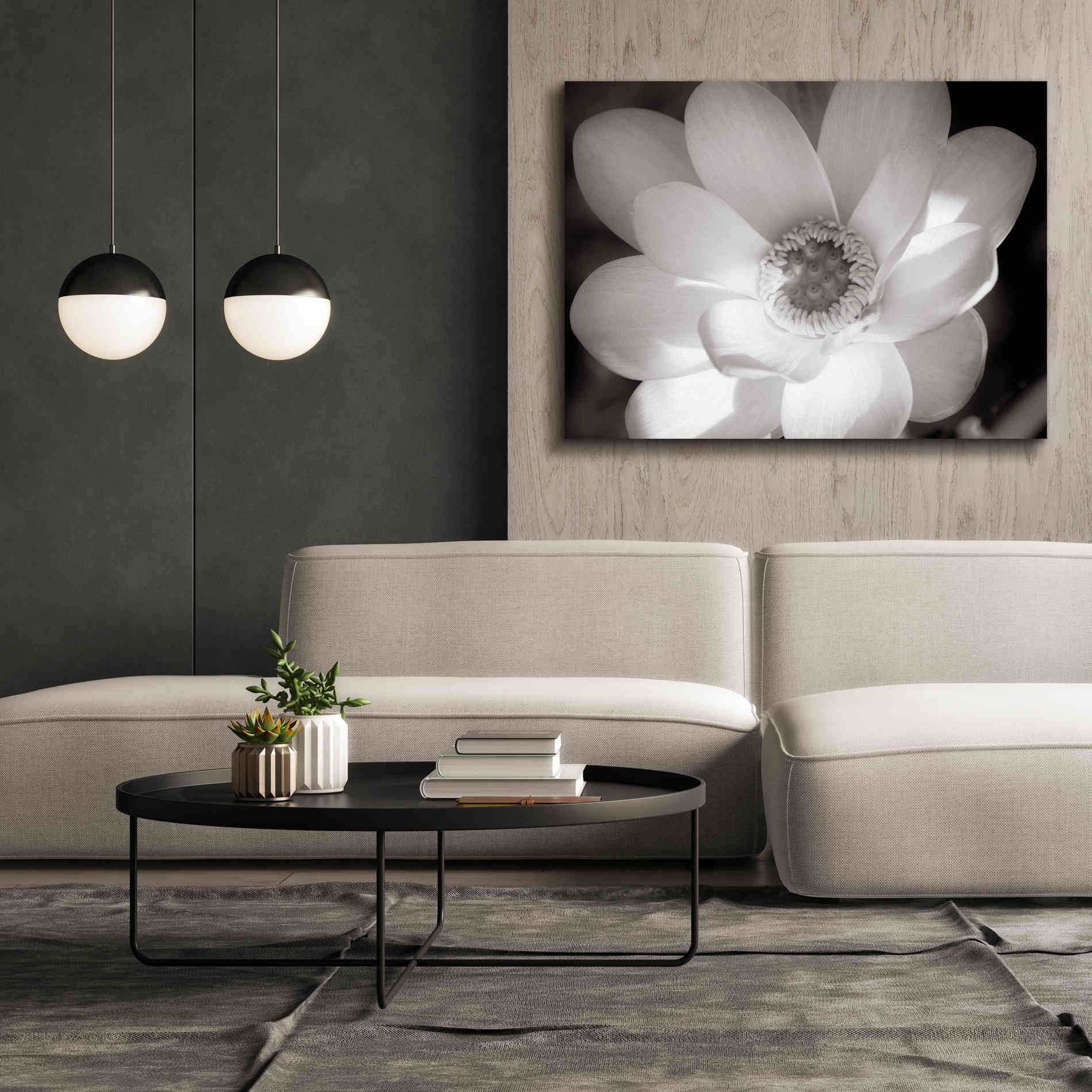 'Lotus Flower V' by Debra Van Swearingen, Canvas Wall Art,54 x 40