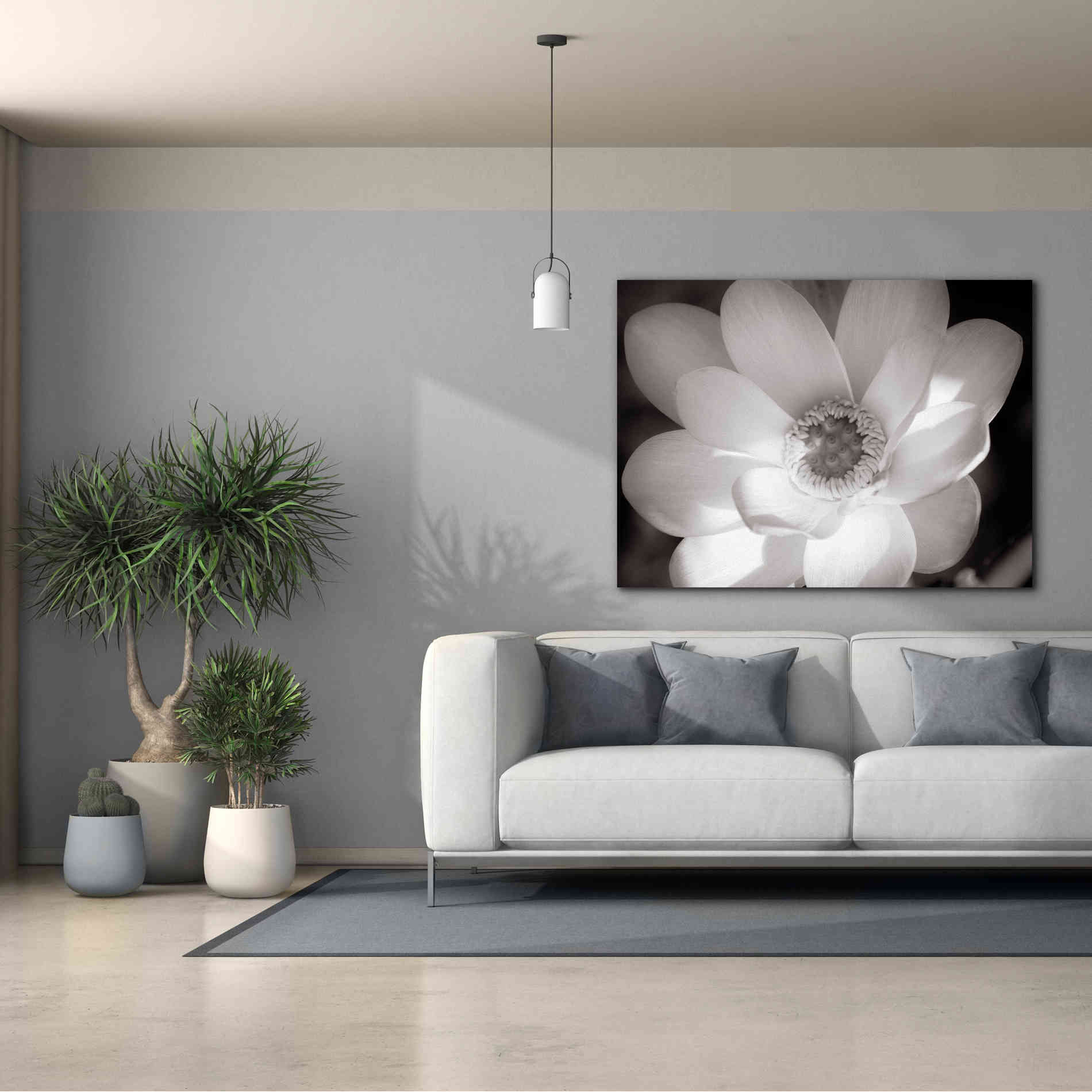 'Lotus Flower V' by Debra Van Swearingen, Canvas Wall Art,54 x 40