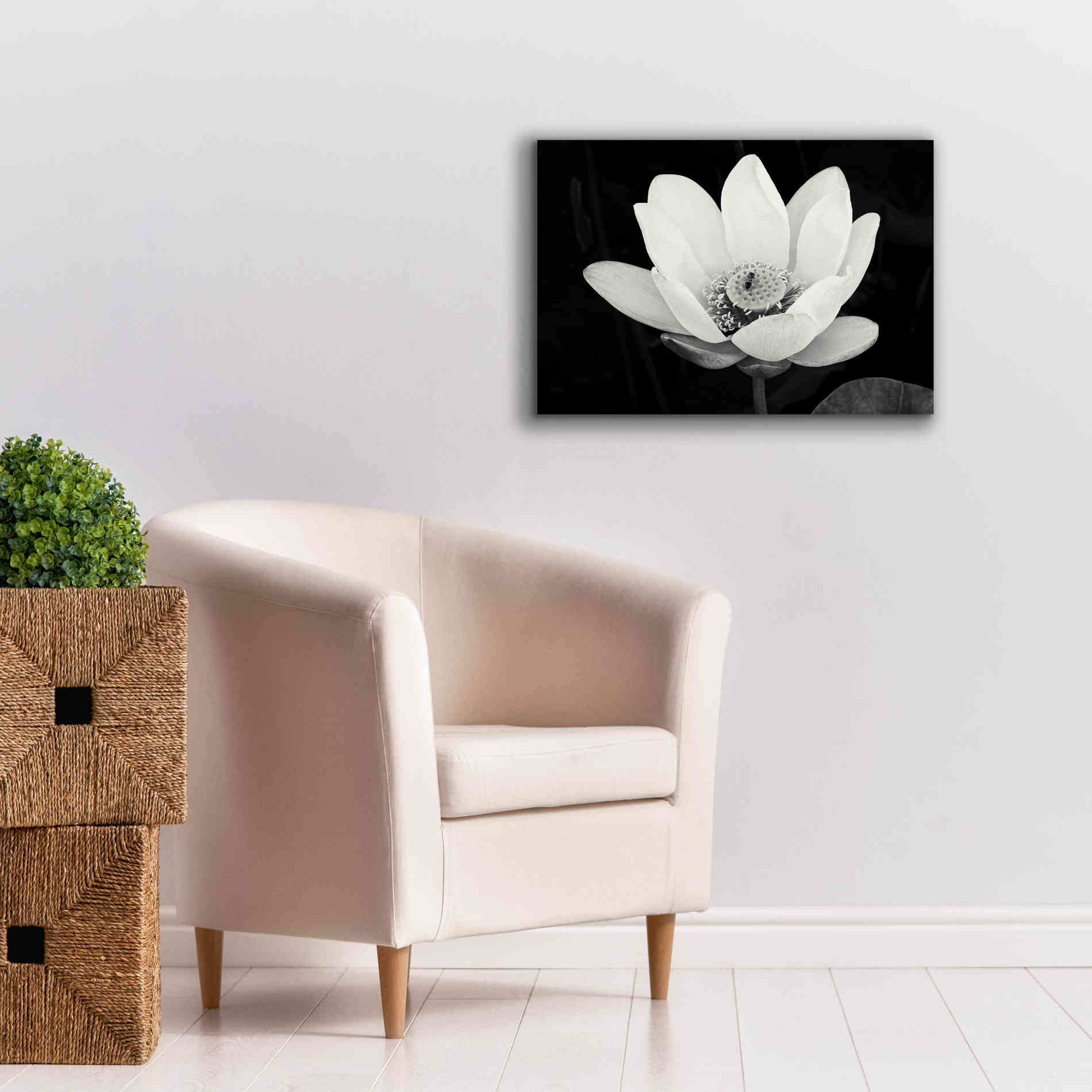'Lotus Flower I v2' by Debra Van Swearingen, Canvas Wall Art,26 x 18