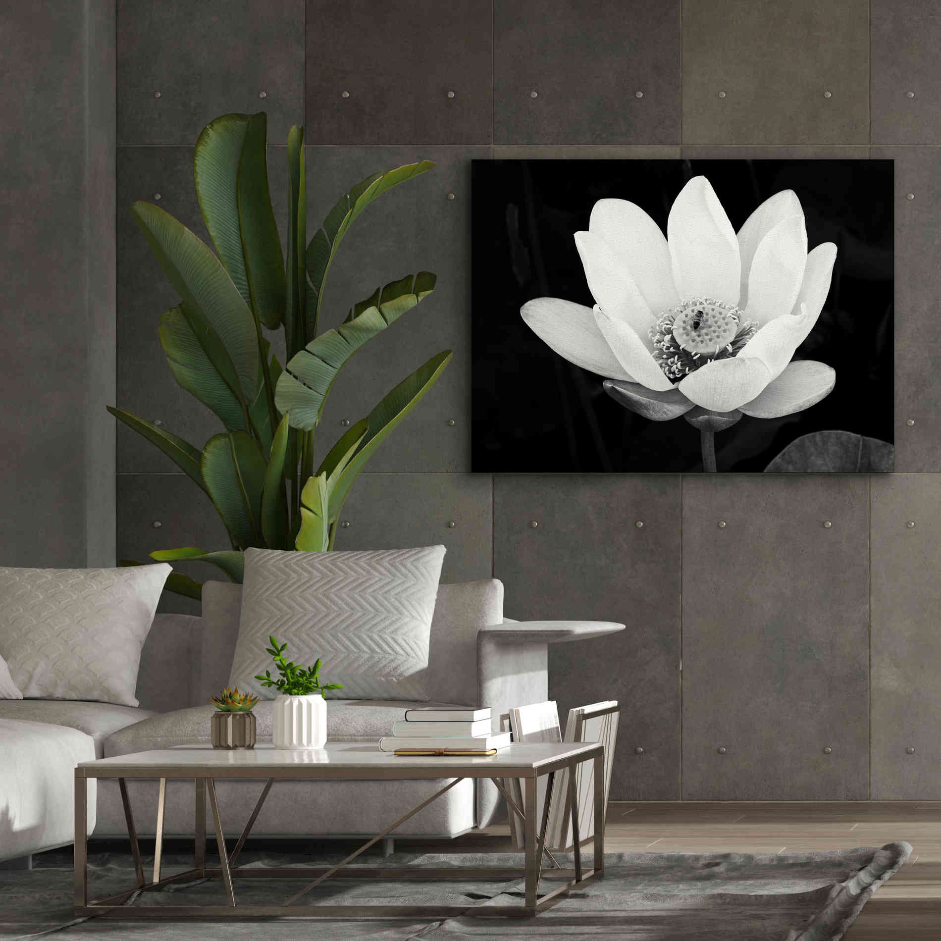 'Lotus Flower I v2' by Debra Van Swearingen, Canvas Wall Art,54 x 40