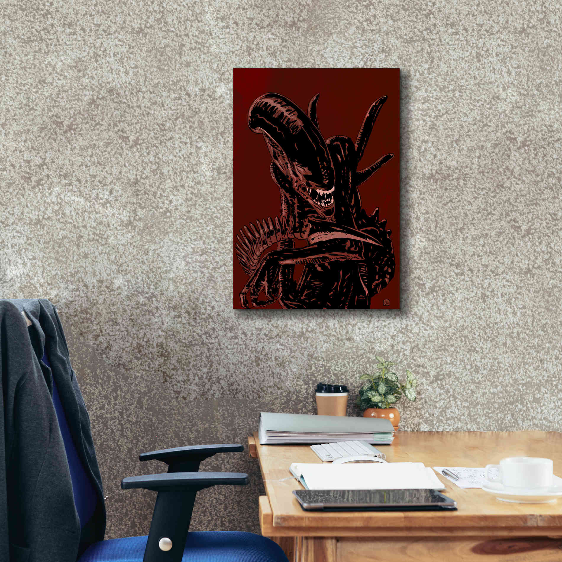 'Alien' by Giuseppe Cristiano, Canvas Wall Art,18 x 26