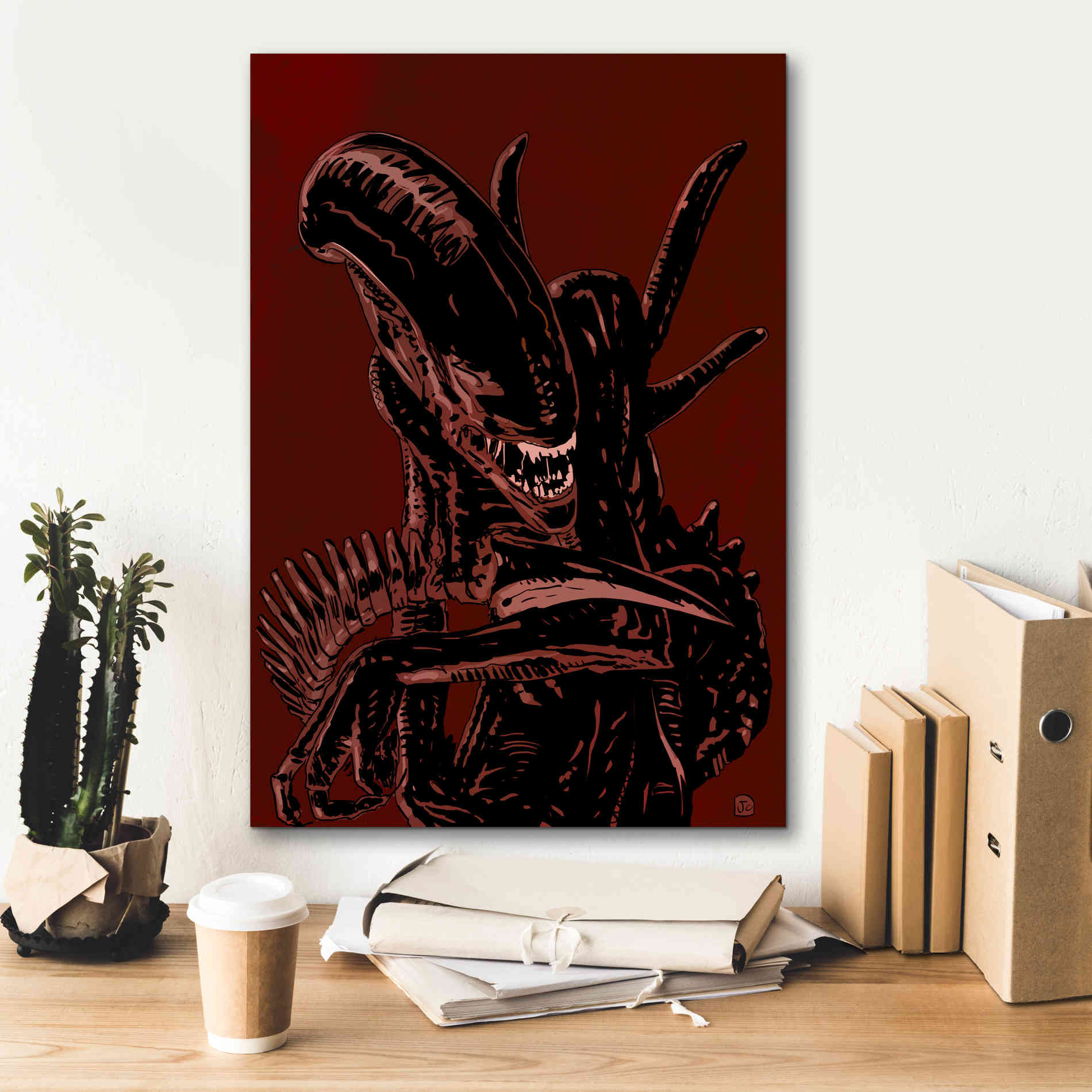 'Alien' by Giuseppe Cristiano, Canvas Wall Art,18 x 26