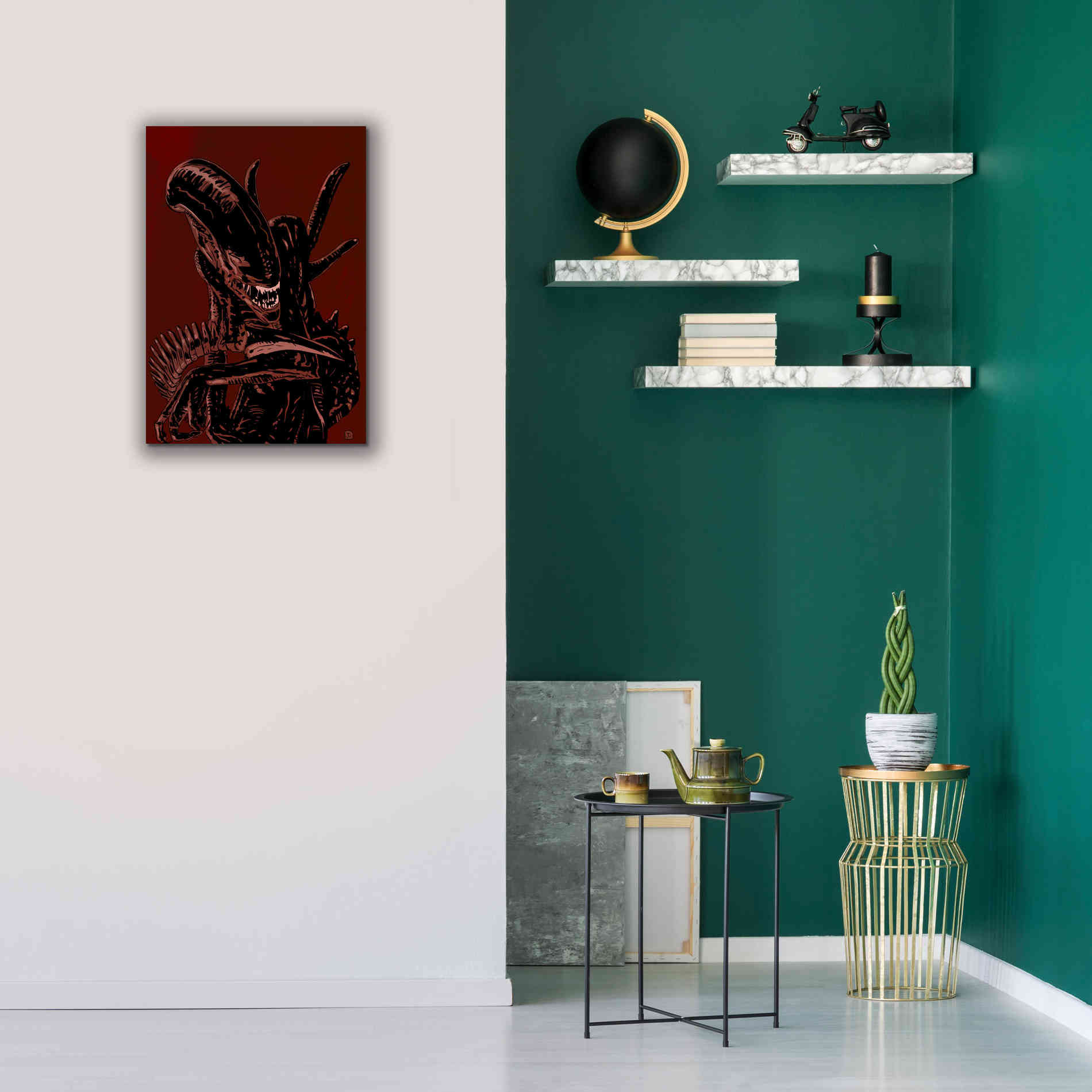 'Alien' by Giuseppe Cristiano, Canvas Wall Art,18 x 26
