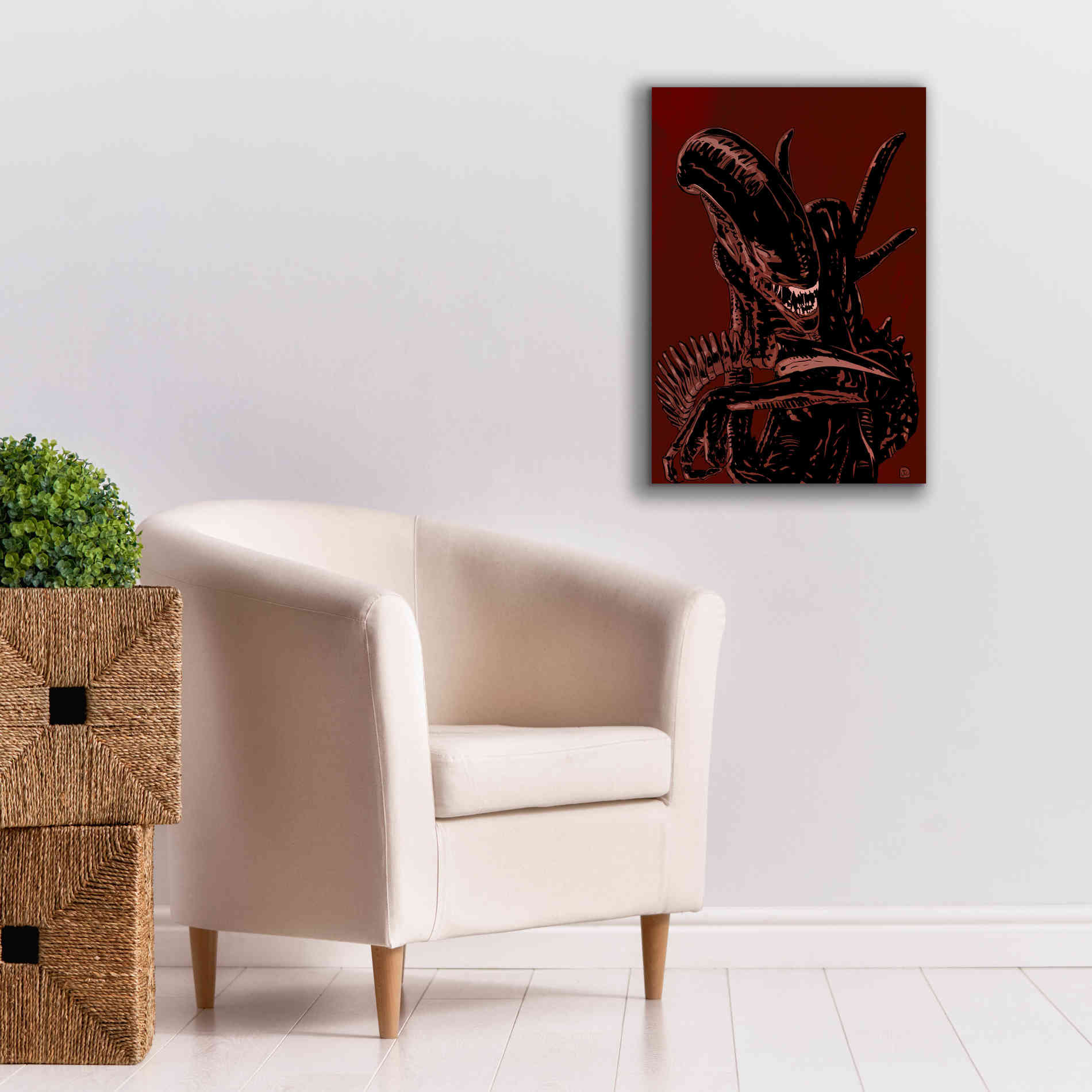 'Alien' by Giuseppe Cristiano, Canvas Wall Art,18 x 26