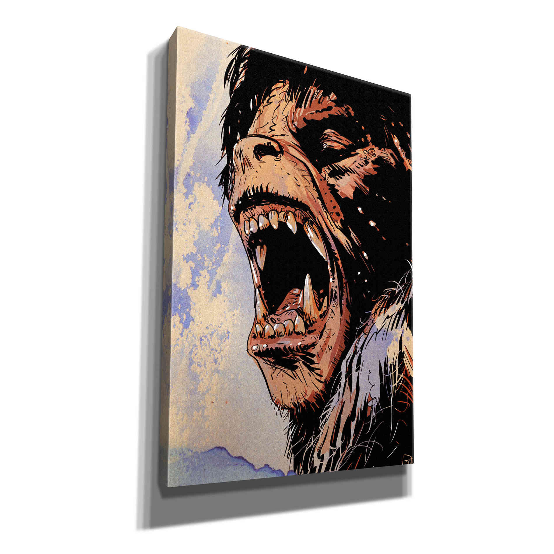 'An American Werewolf' by Giuseppe Cristiano, Canvas Wall Art