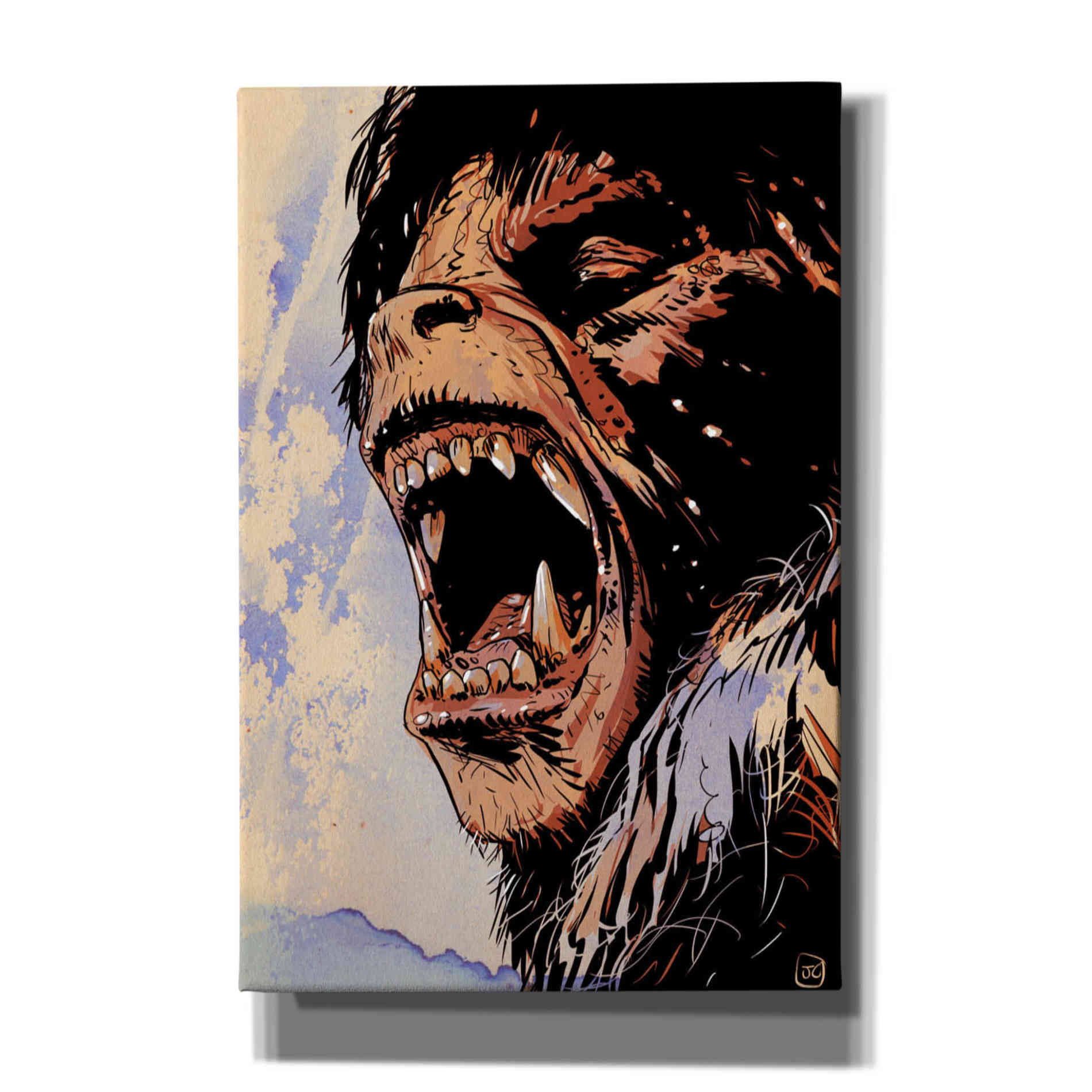 'An American Werewolf' by Giuseppe Cristiano, Canvas Wall Art