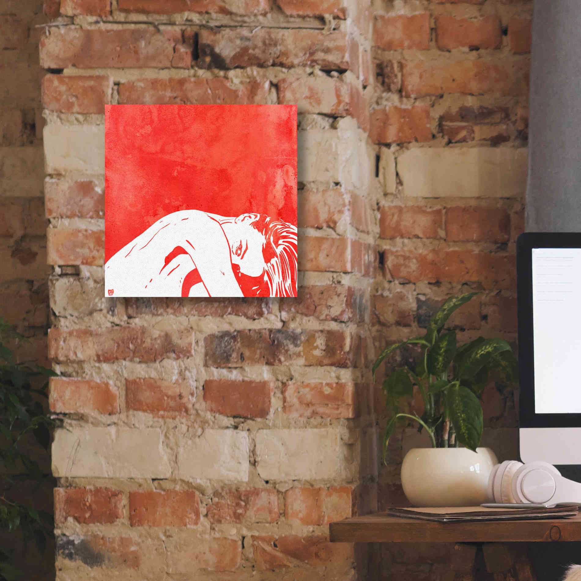 'August 1' by Giuseppe Cristiano, Canvas Wall Art,12 x 12