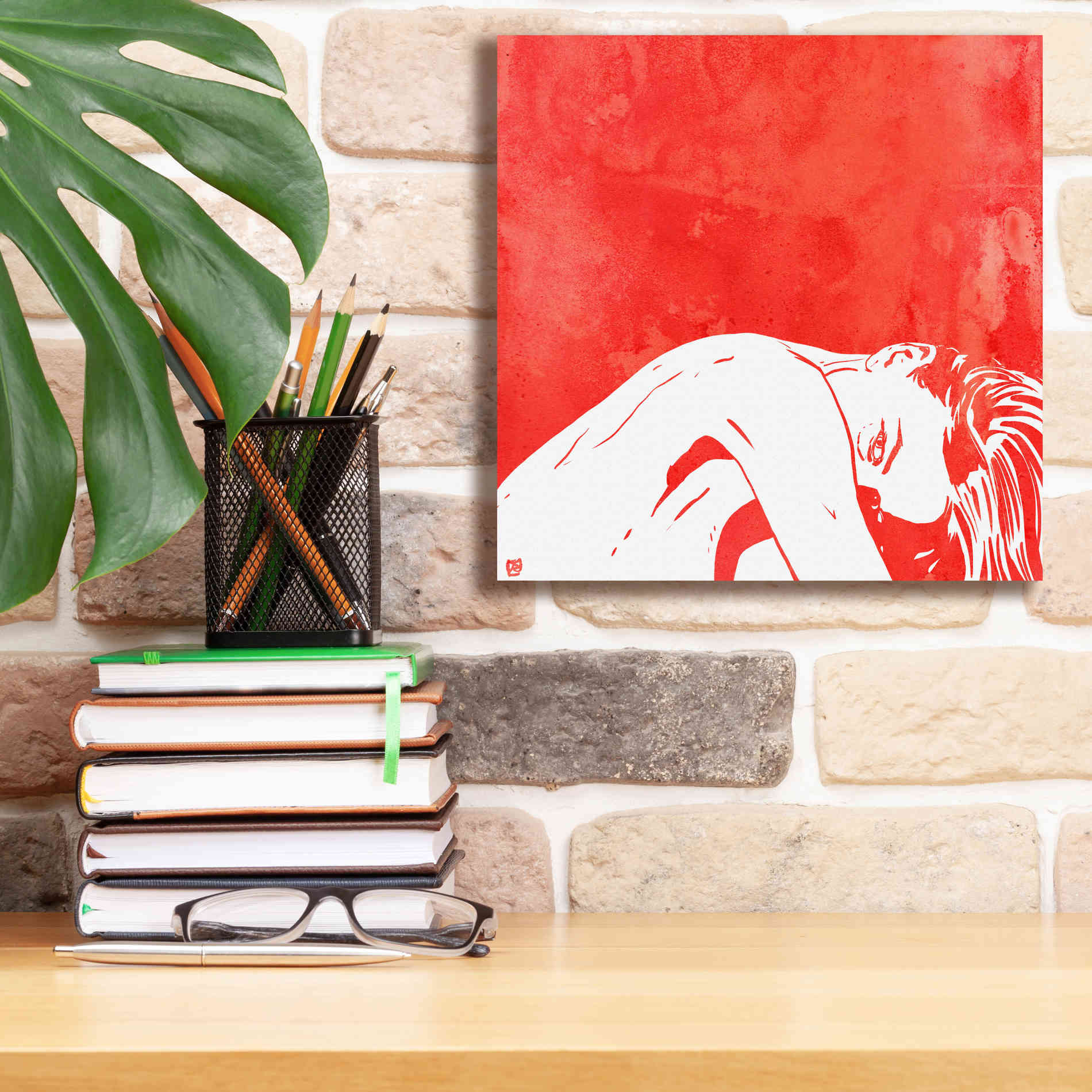 'August 1' by Giuseppe Cristiano, Canvas Wall Art,12 x 12