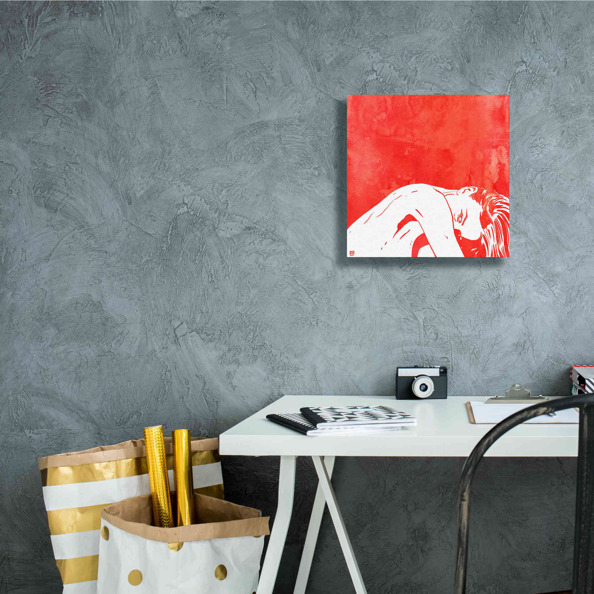 'August 1' by Giuseppe Cristiano, Canvas Wall Art,12 x 12