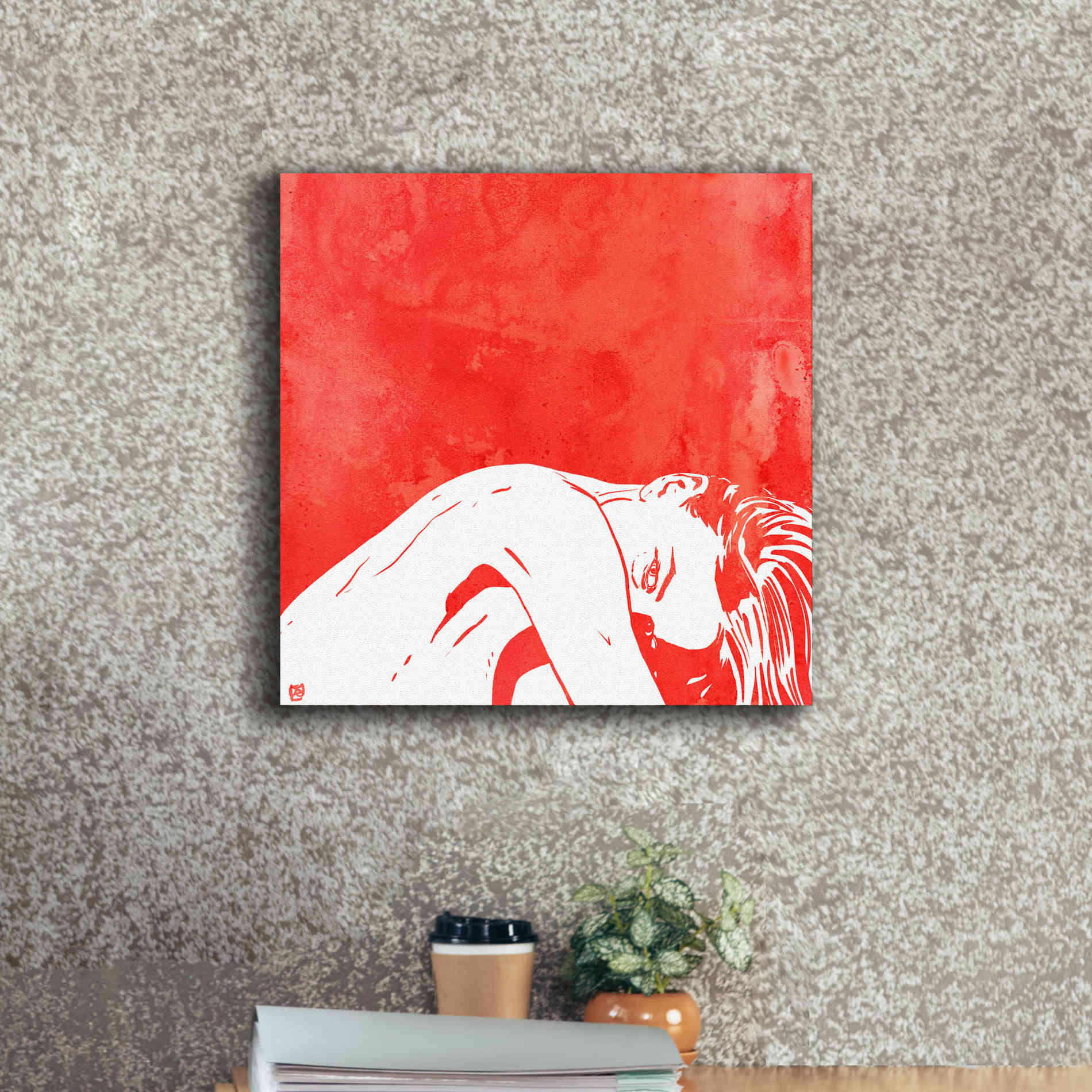 'August 1' by Giuseppe Cristiano, Canvas Wall Art,18 x 18