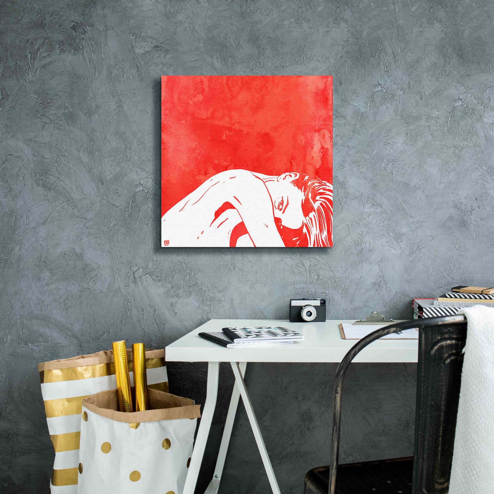 'August 1' by Giuseppe Cristiano, Canvas Wall Art,18 x 18