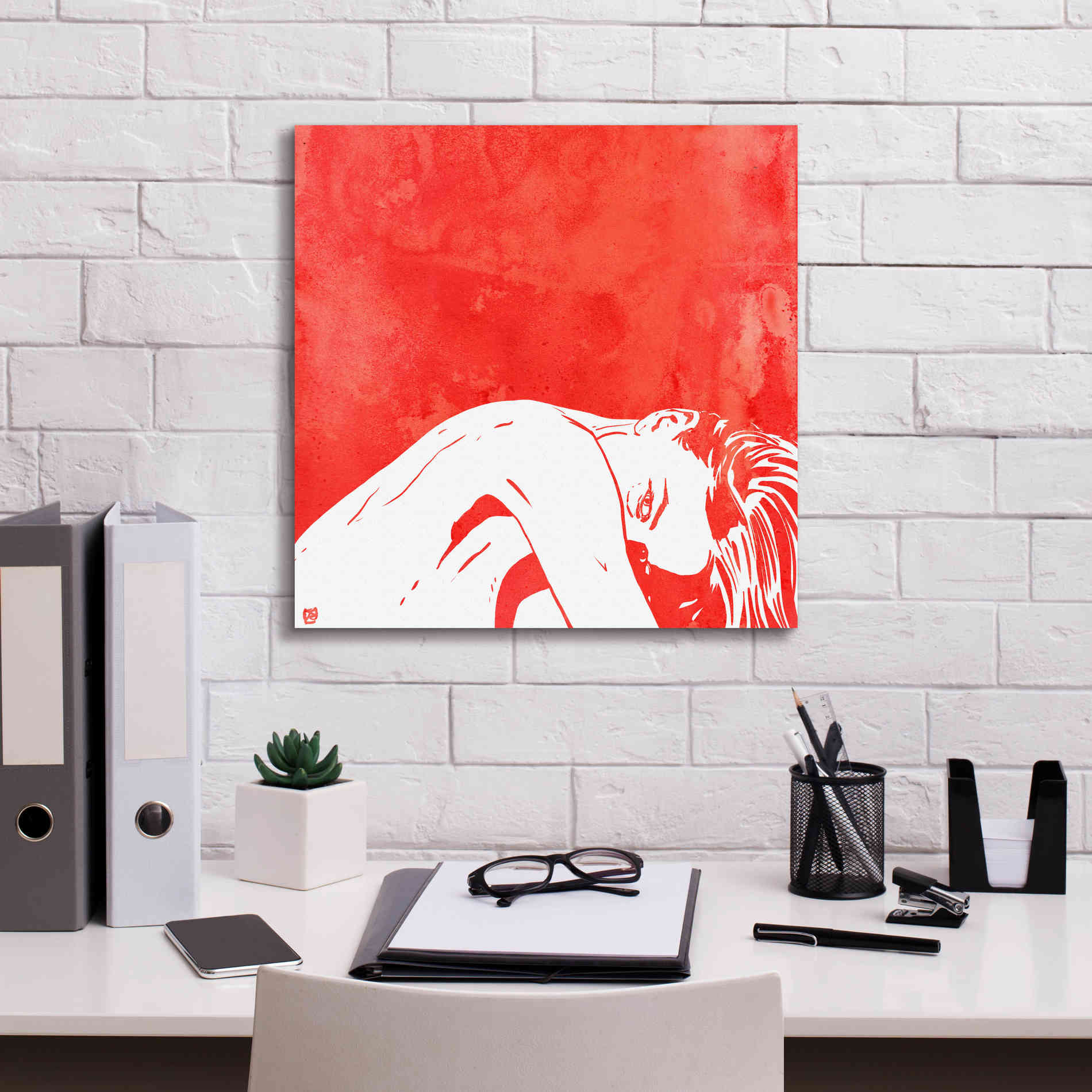 'August 1' by Giuseppe Cristiano, Canvas Wall Art,18 x 18