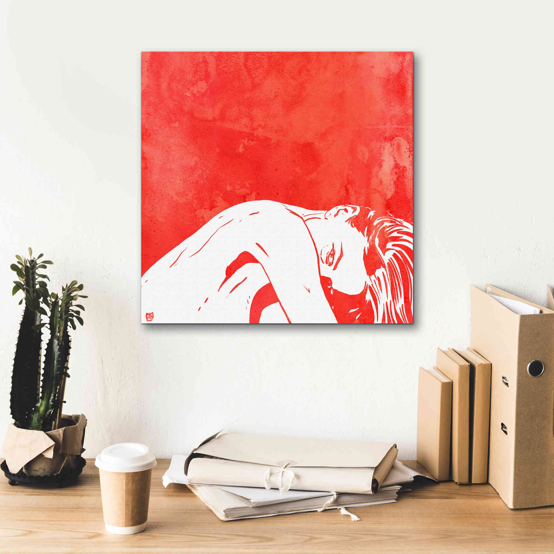 'August 1' by Giuseppe Cristiano, Canvas Wall Art,18 x 18