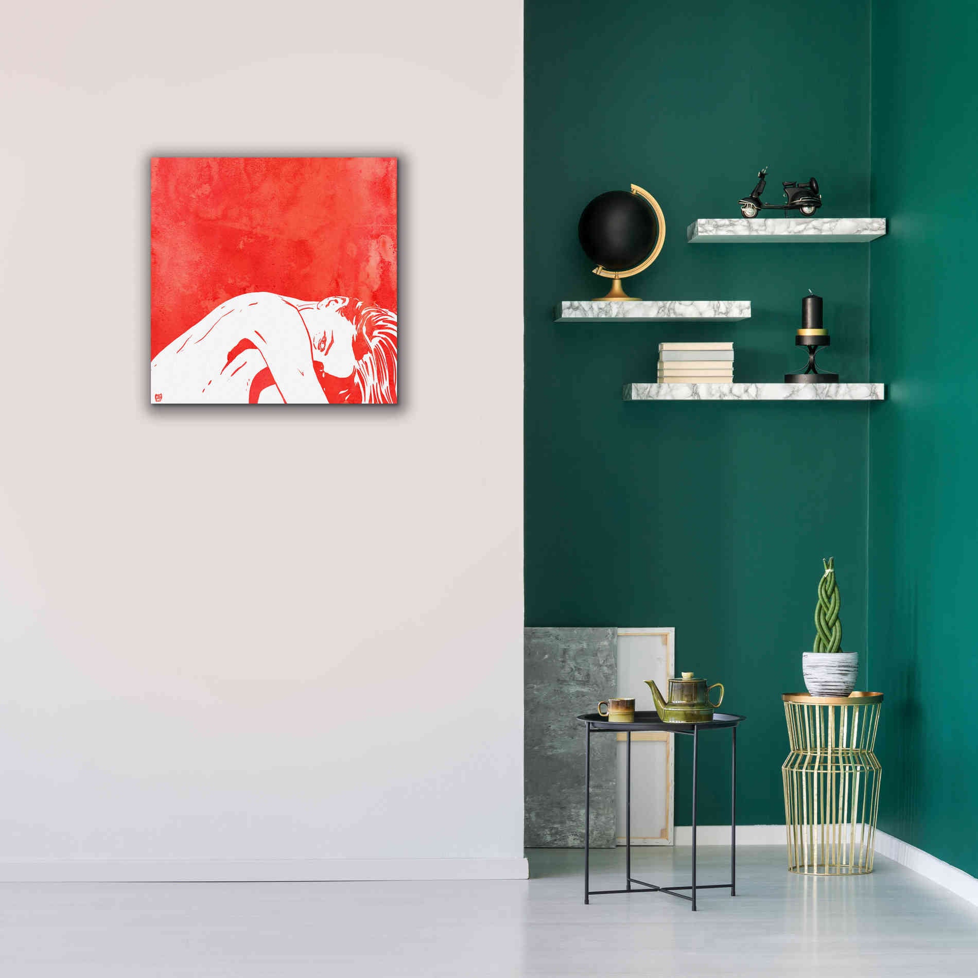 'August 1' by Giuseppe Cristiano, Canvas Wall Art,26 x 26