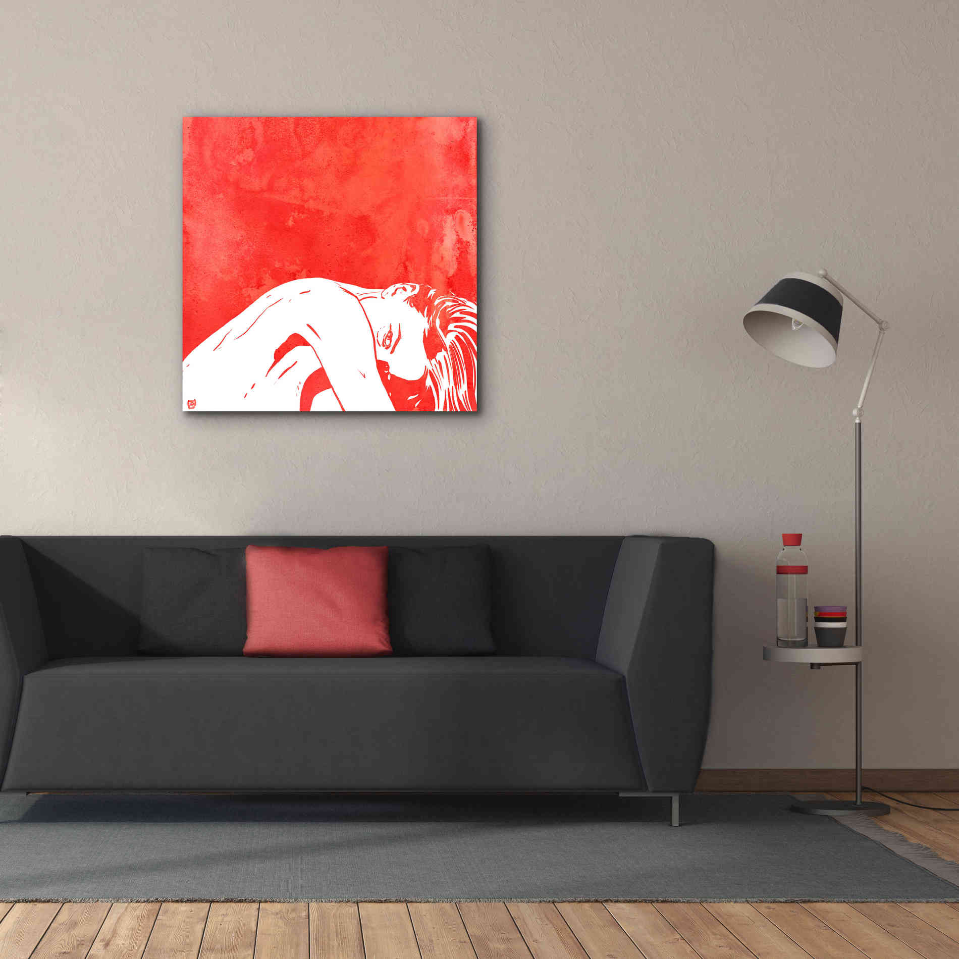 'August 1' by Giuseppe Cristiano, Canvas Wall Art,37 x 37