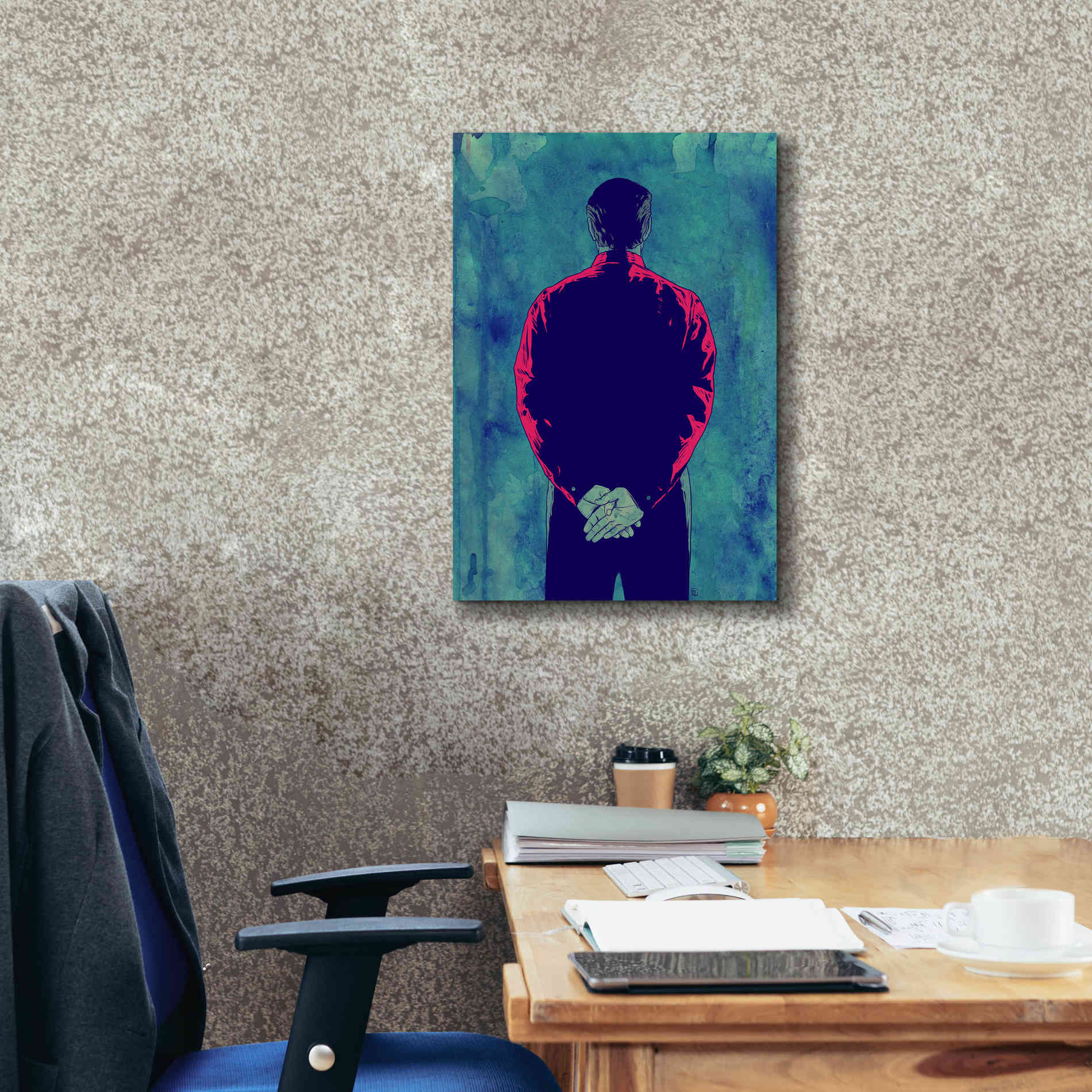 'Back' by Giuseppe Cristiano, Canvas Wall Art,18 x 26