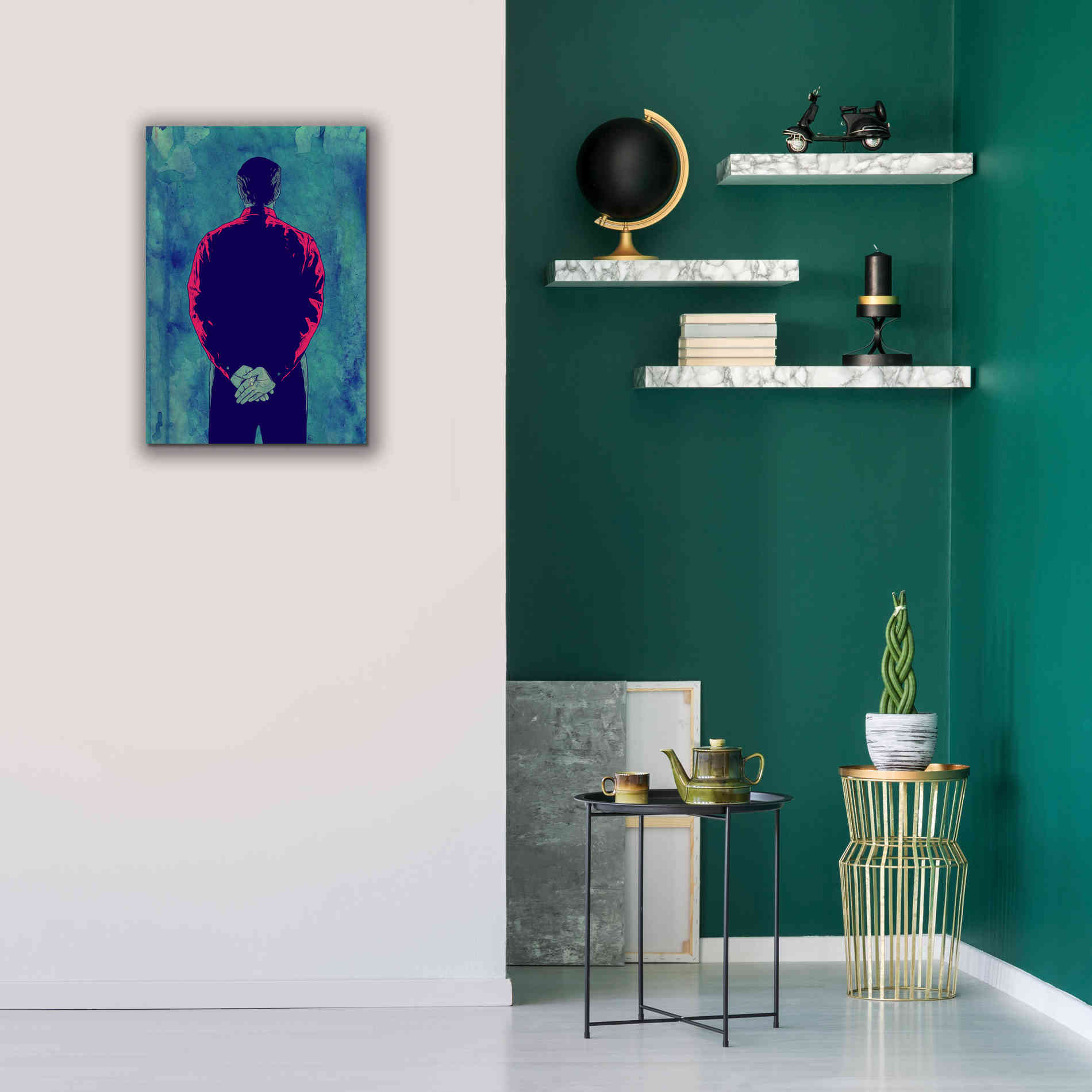 'Back' by Giuseppe Cristiano, Canvas Wall Art,18 x 26