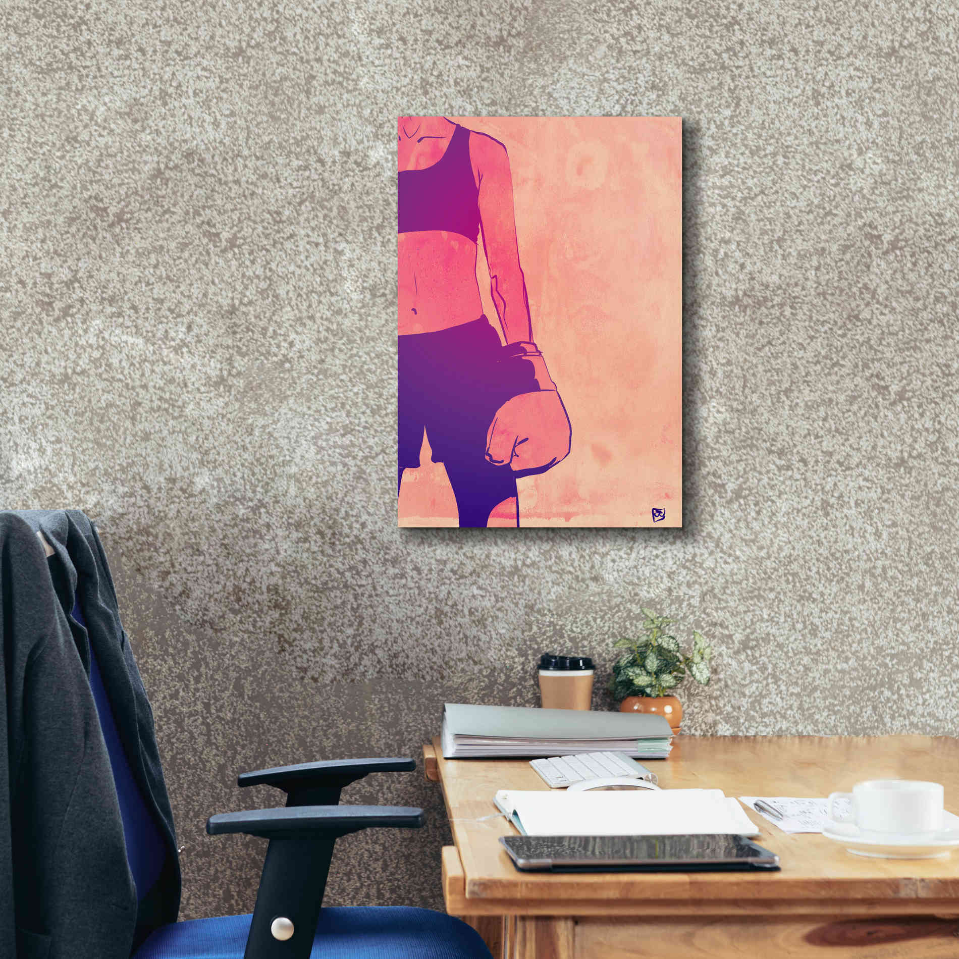 'Boxing Club 3' by Giuseppe Cristiano, Canvas Wall Art,18 x 26