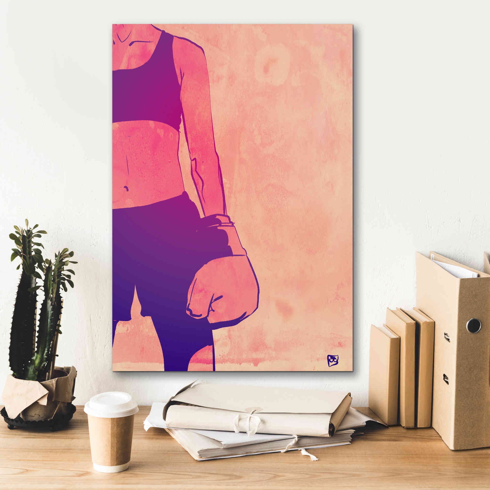 'Boxing Club 3' by Giuseppe Cristiano, Canvas Wall Art,18 x 26