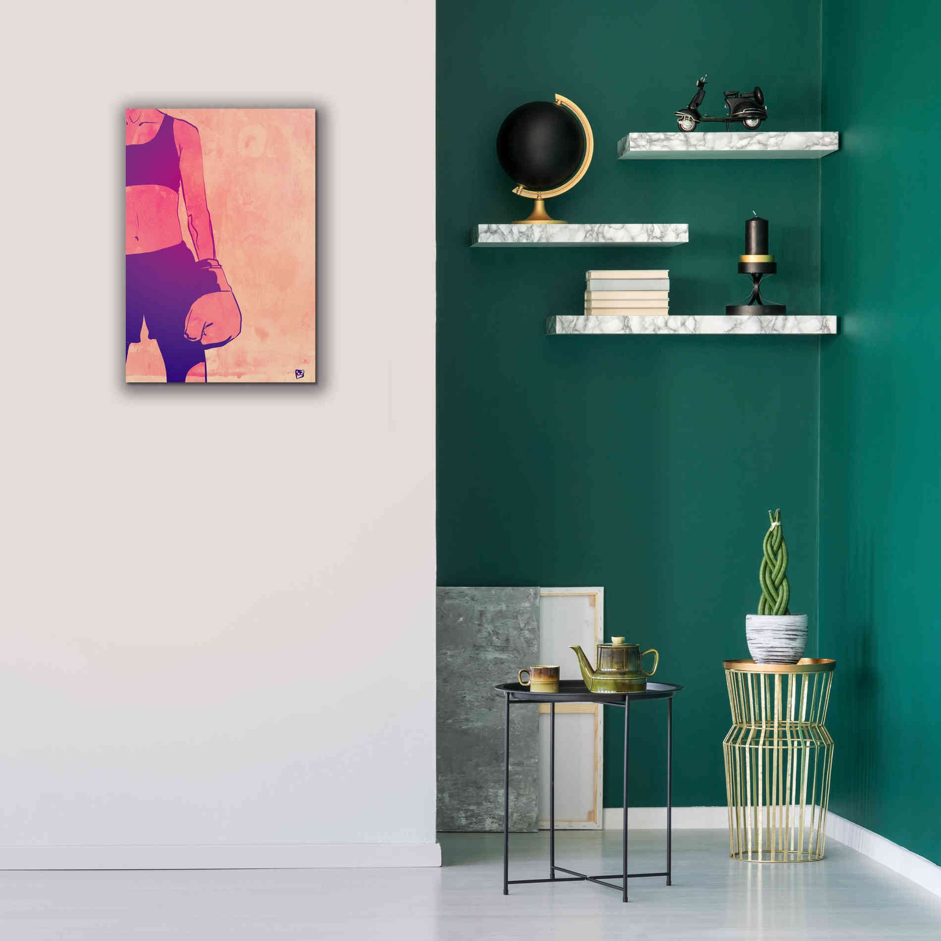 'Boxing Club 3' by Giuseppe Cristiano, Canvas Wall Art,18 x 26